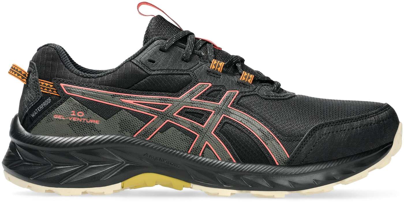 Женские кроссовки ASICS для бега по пересеченной местности GEL-Venture 10 Водонепроницаемые (размер 6, цвет черный / коричневый камень)