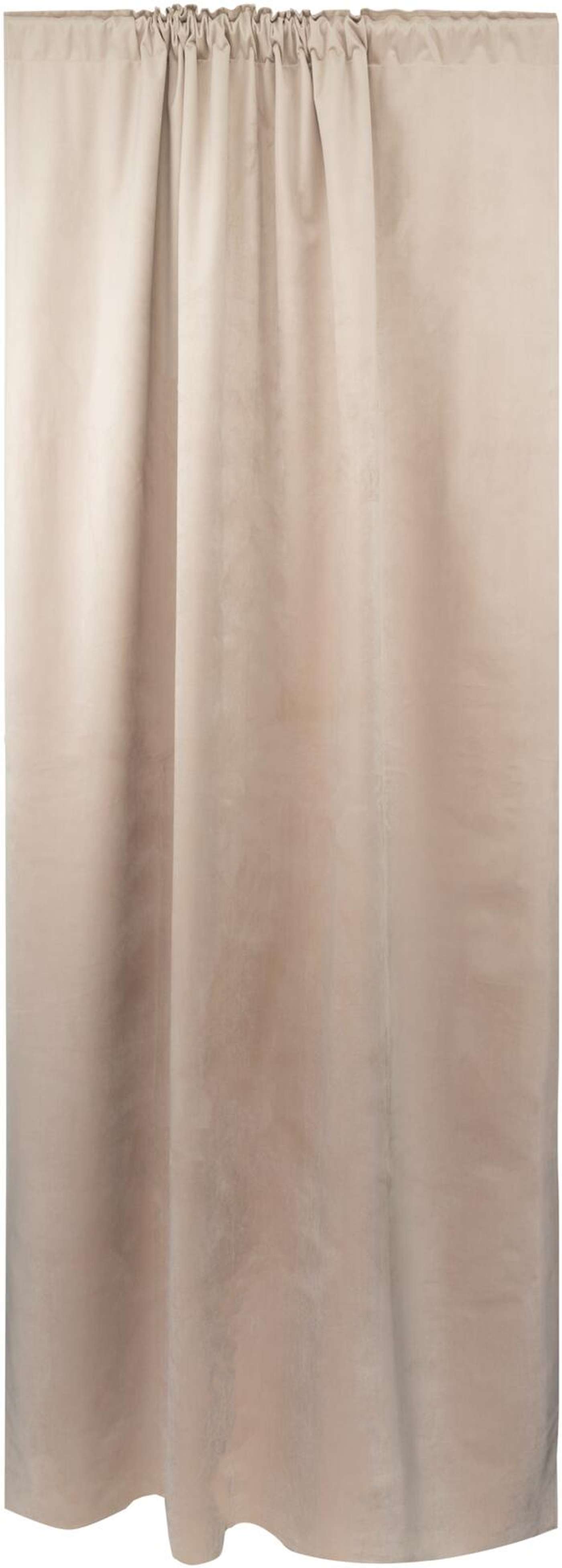 Штора плотная для дома Velvet 140х270 см бежевая (цвет светло-бежевый)