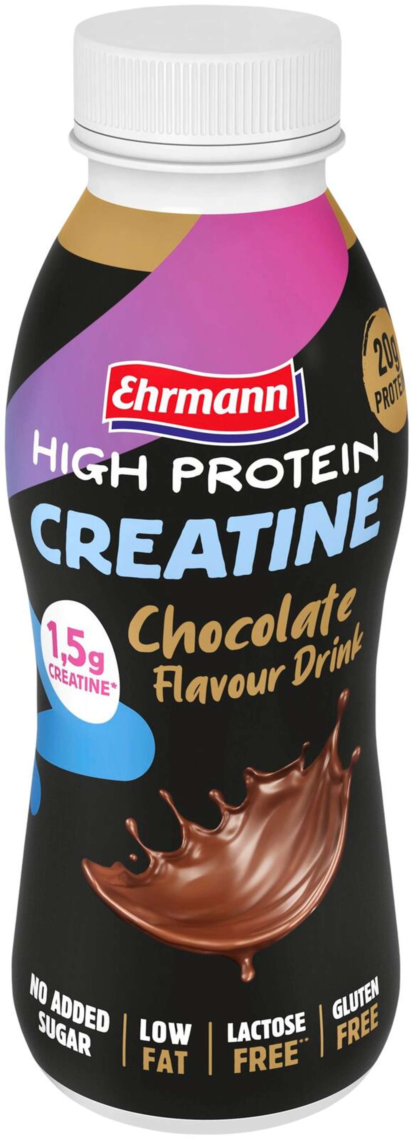 Ehrmann High Protein протеиновый напиток шоколадный с креатином 330 мл