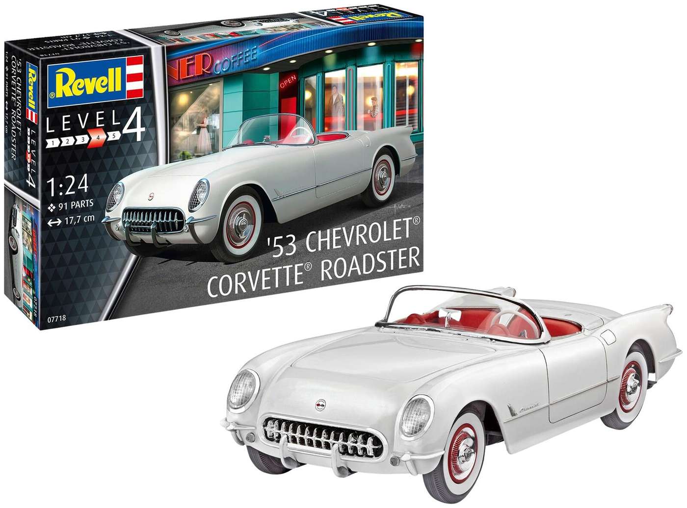Комплект модели Revell Chevrolet Corvette Roadster 1953 года