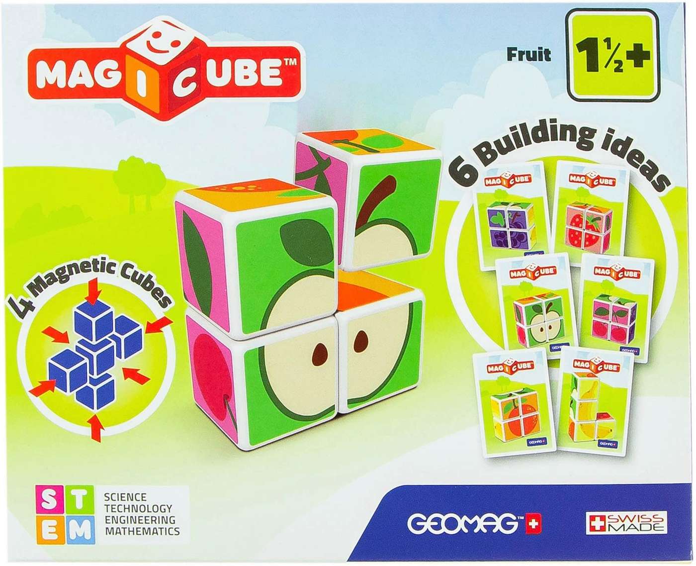 Магнитный конструктор Geomag Magicube Fruits, 7 деталей