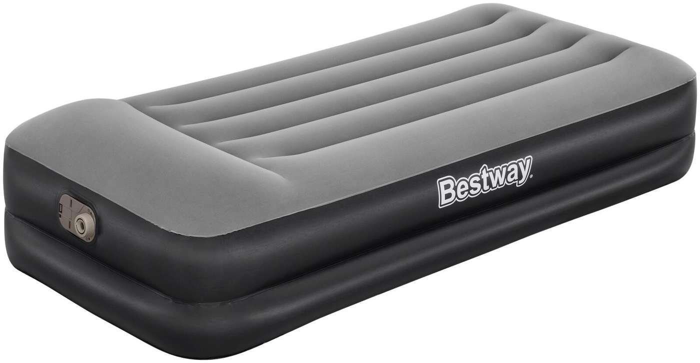 Надувной матрас Bestway 67401 191x97x45 см с электронасосом (цвет черный / серый)