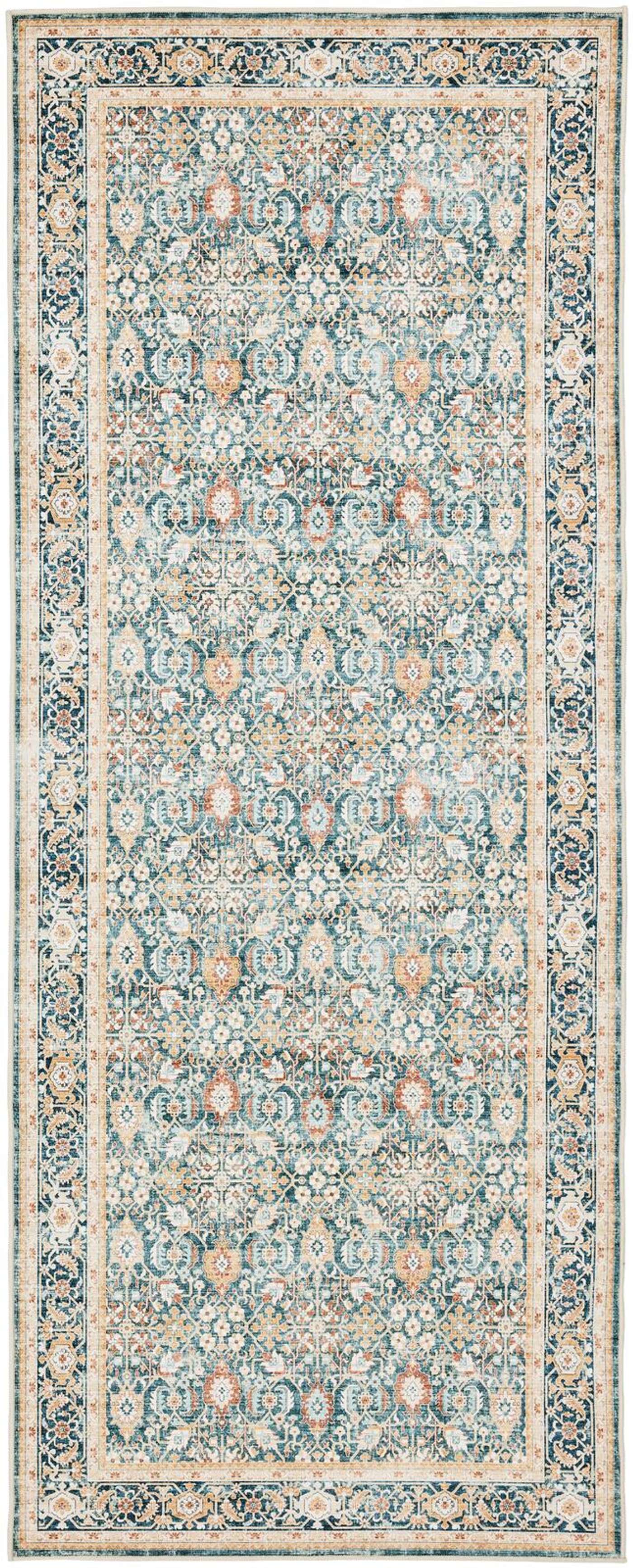 Ковер Vallila Jalokivi 80x200 см бирюзовый (цвет бирюзовый)