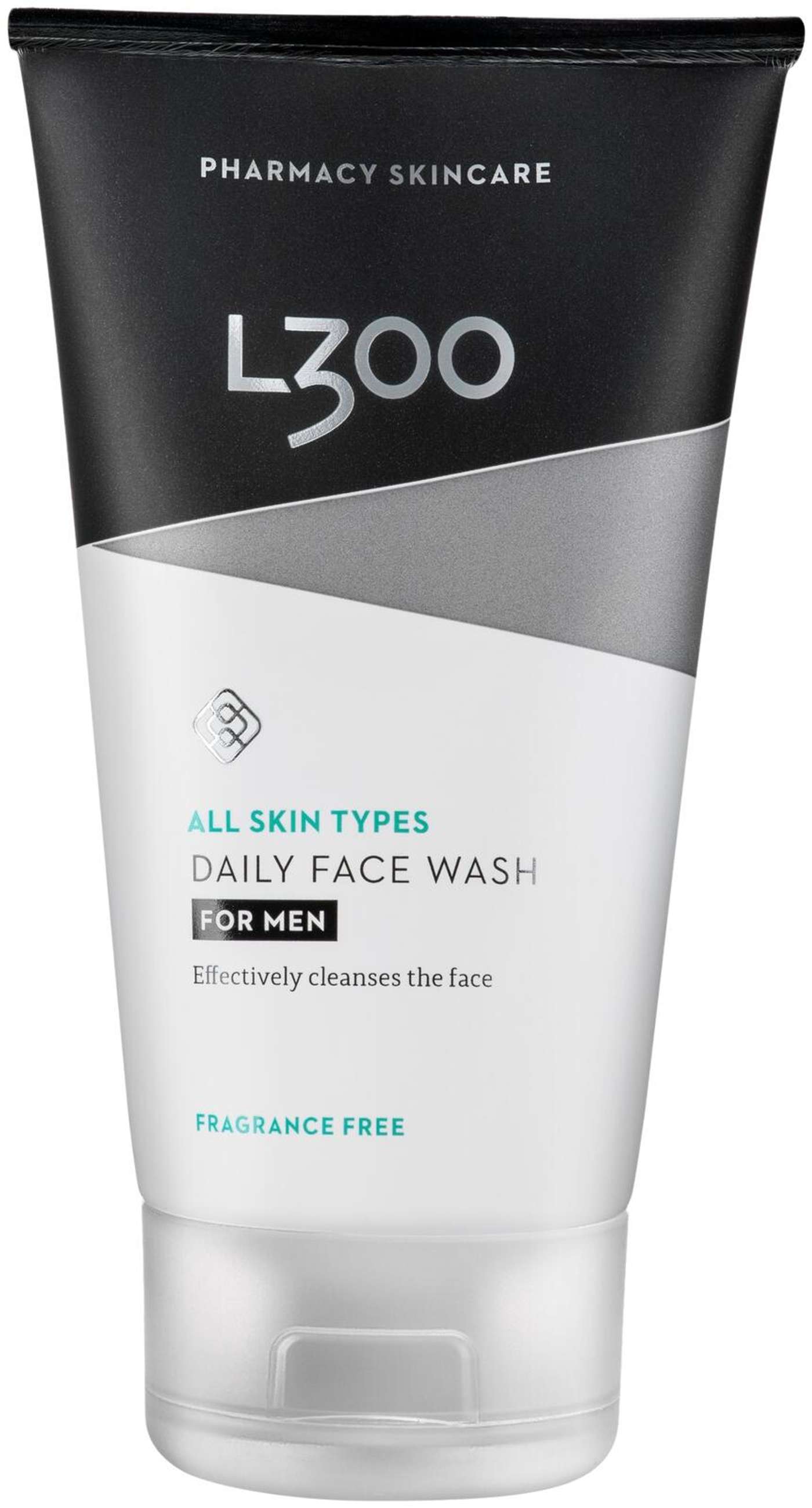 L300 для мужчин Daily Face Wash Эффективный и увлажняющий очищающий гель без отдушек, 150 мл