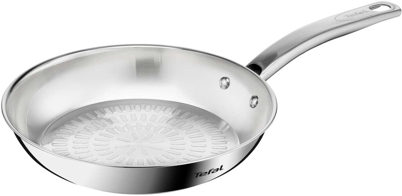 Стальная сковорода Tefal Intuition Techdome 24 см B8590435 (цвет сталь)