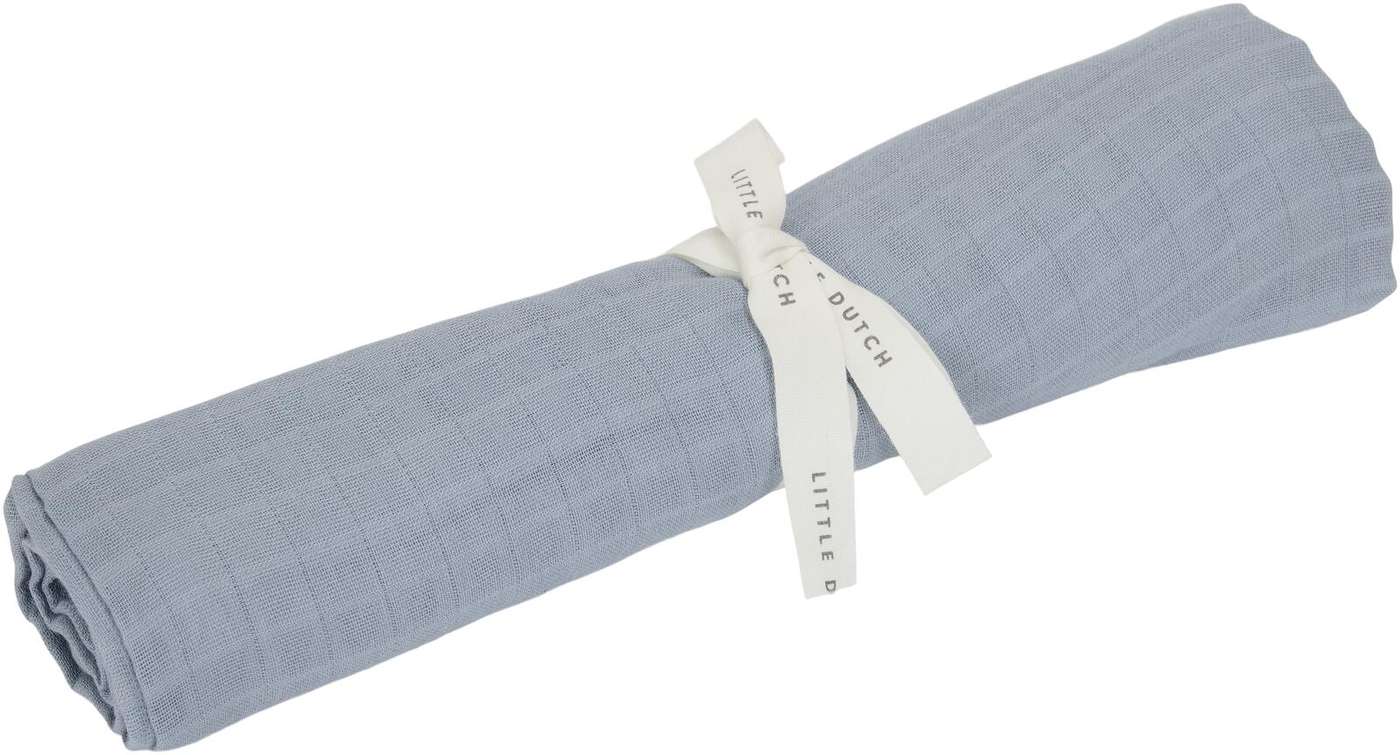 Полотенце голландское марлевое 120х120 см Pure Denim Blue