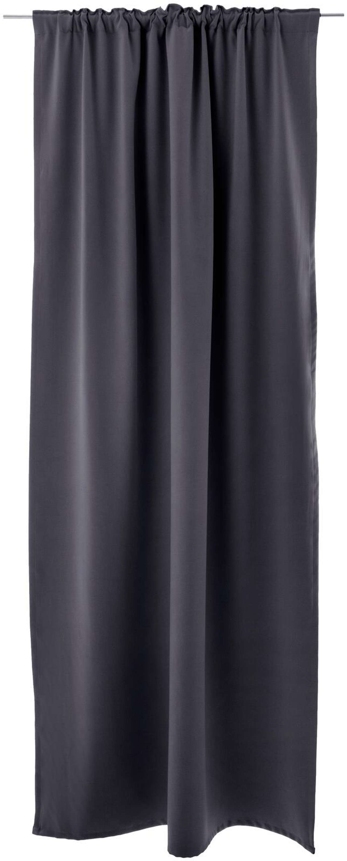 Плотная штора Vallila Pimari 140x250 см карбон (цвет уголь)
