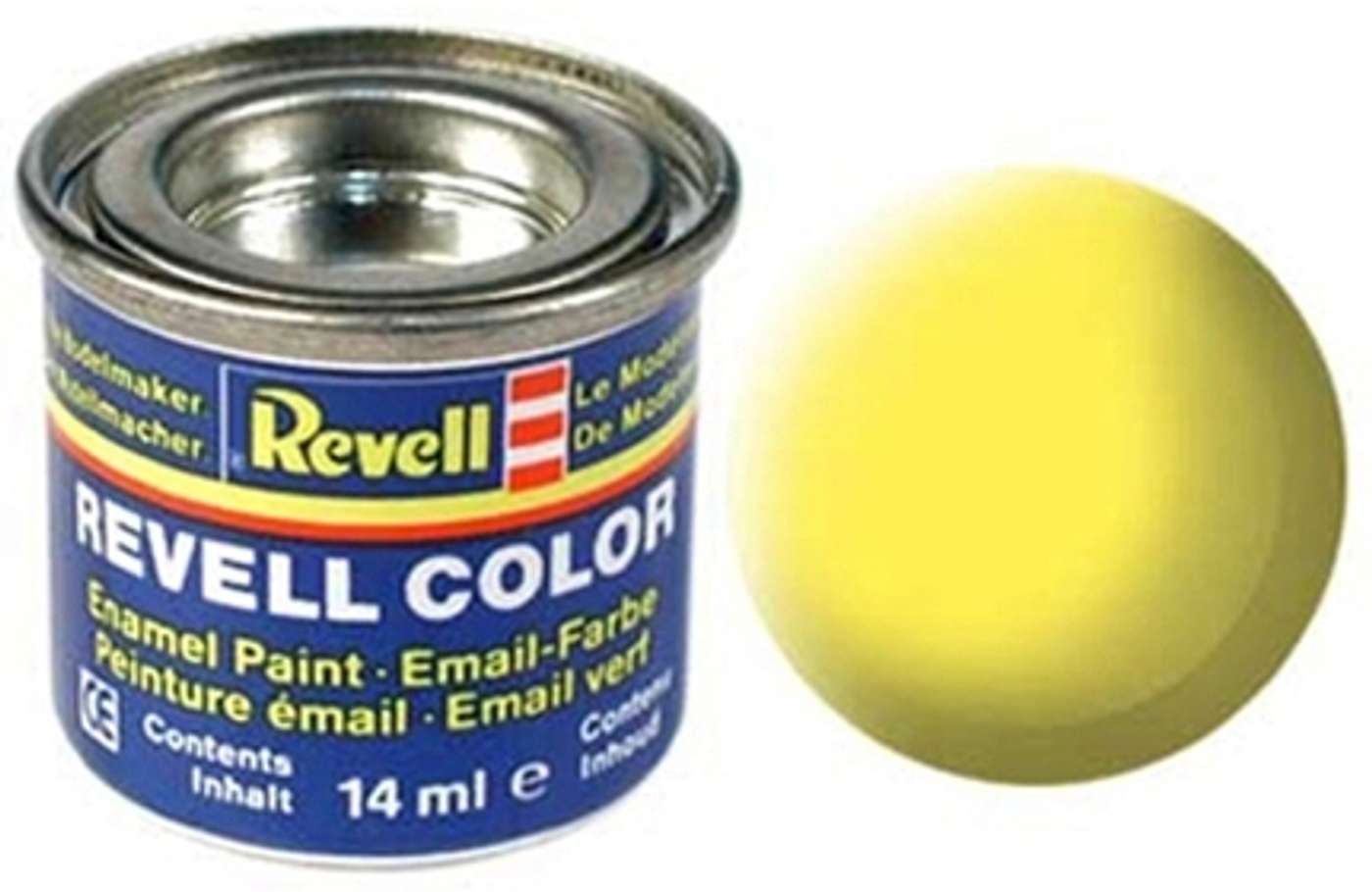 Краска Revell 14мл 15 желтая матовая (цвет желтый)