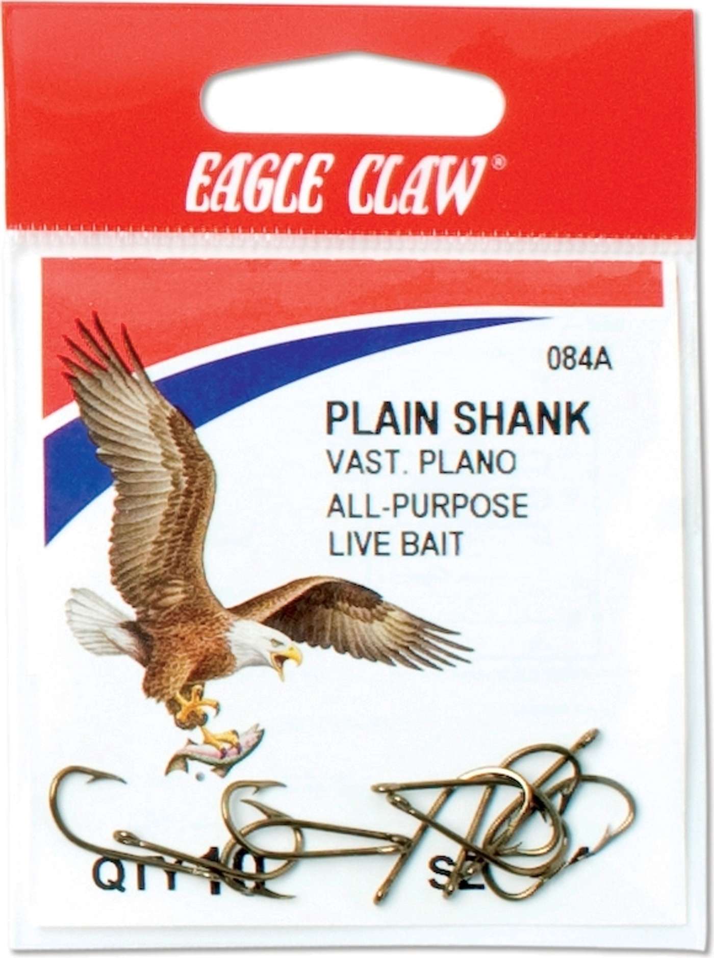 Крючок Eagle Claw 084A-4 10 шт / коробка (цвет БРОНЗА)