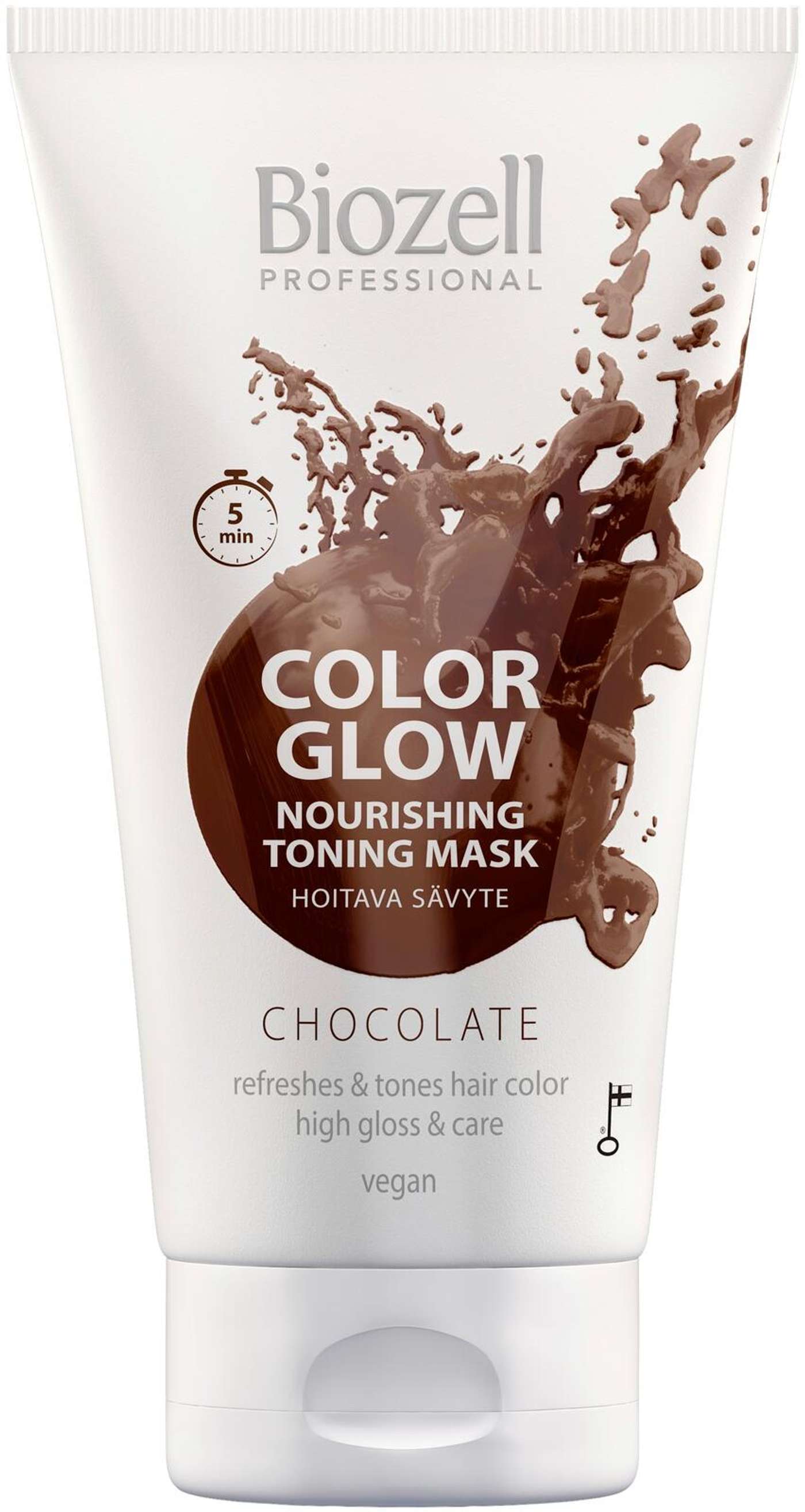 Biozell Color Glow Питательная оттеночная маска Шоколад 150мл