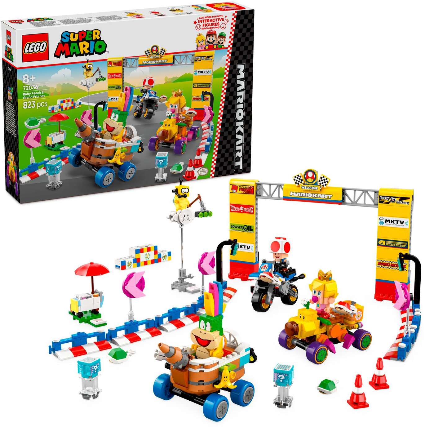 LEGO® Super Mario 72036 Mario Kart™ - набор «Малышка Пич и Гран-при»