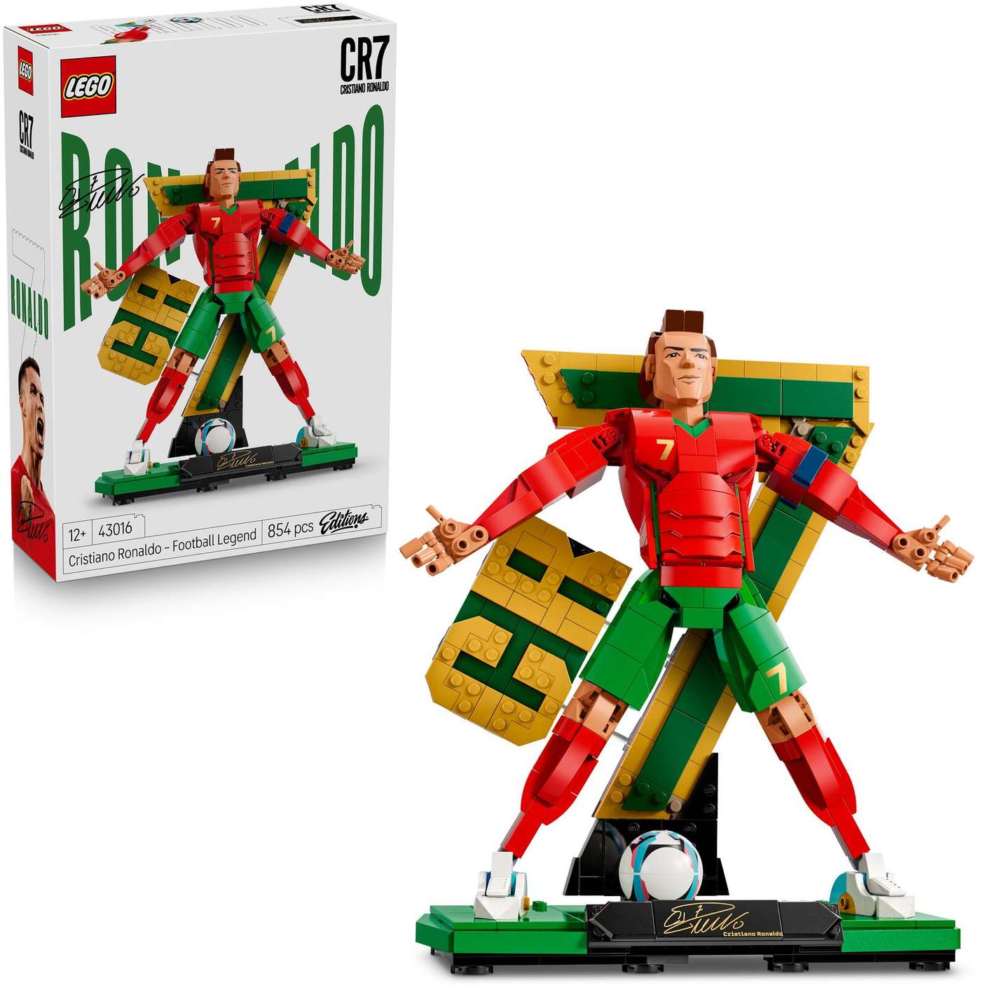 LEGO® Editions Football 43016 Криштиану Роналду - легенда футбола