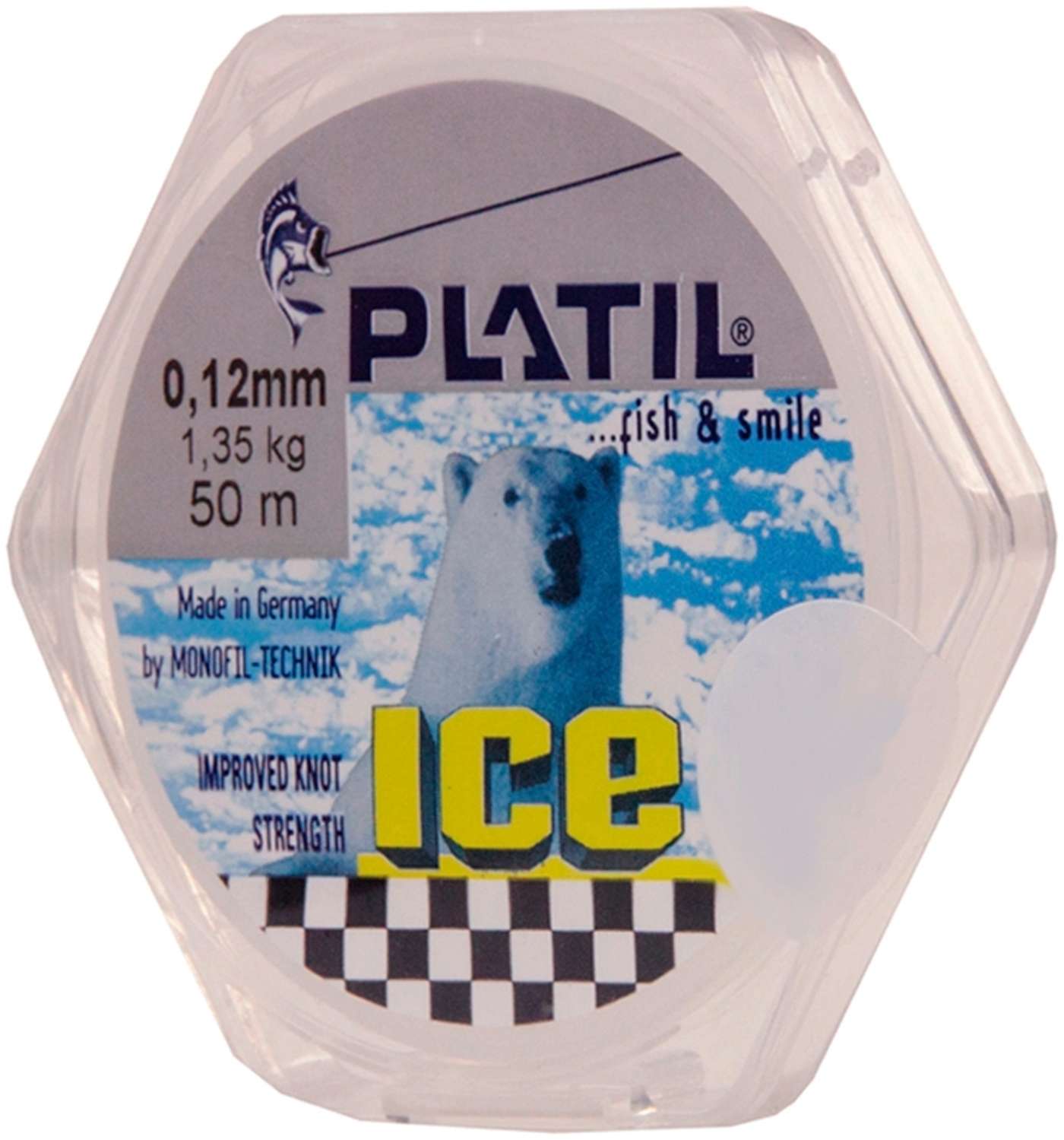 Леска Platil Ice Line 0, 12мм / 50м желтый (цвет Желтый)
