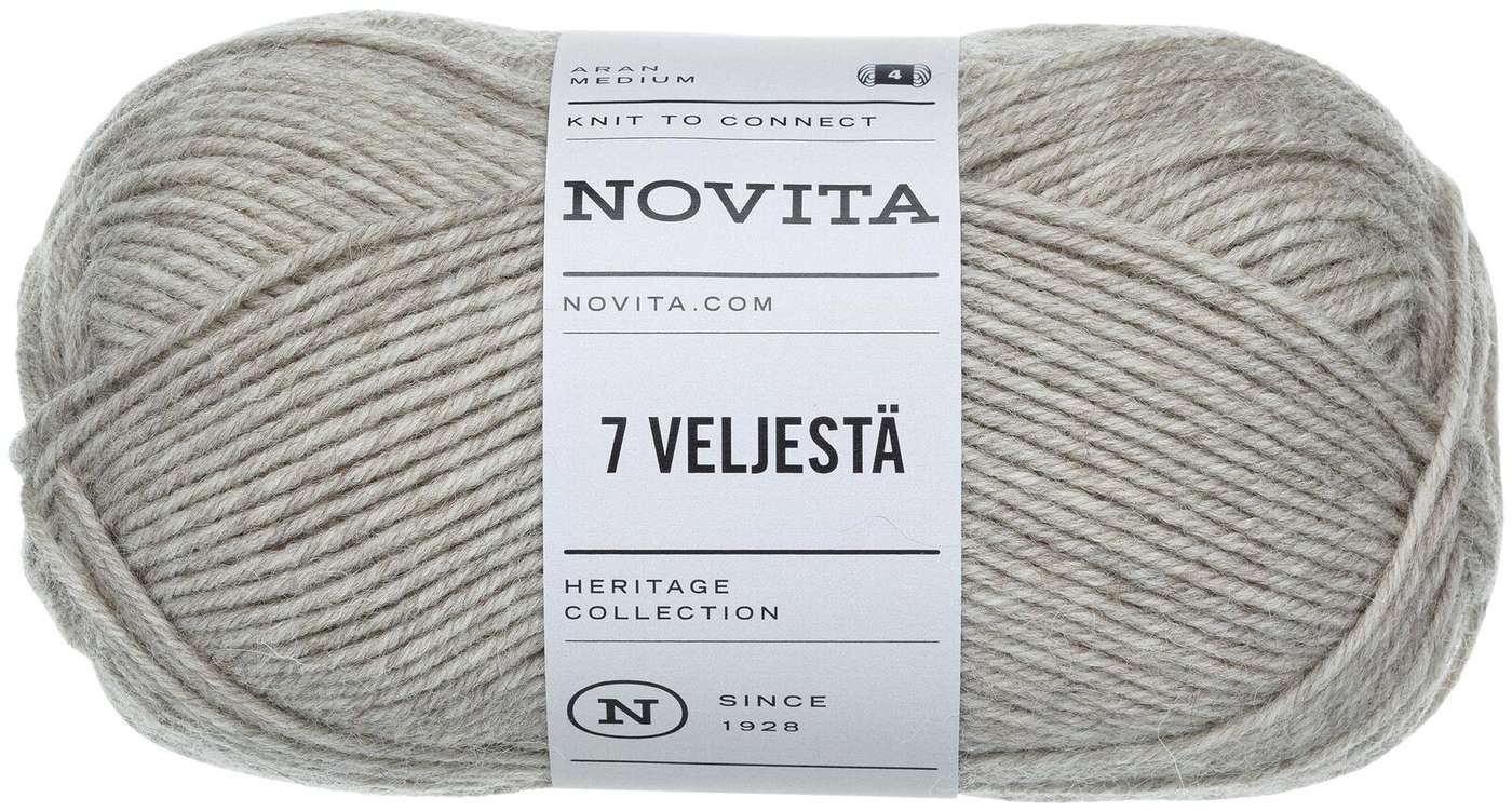 Нитки Novita 7 от Velje 100 г песок 060 (цвет песок)