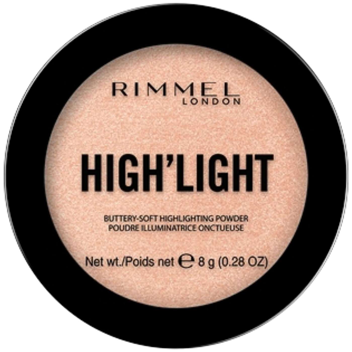 Rimmel High'Light, 002 Candlelit 8 г светлая пудра (цвет при свечах)