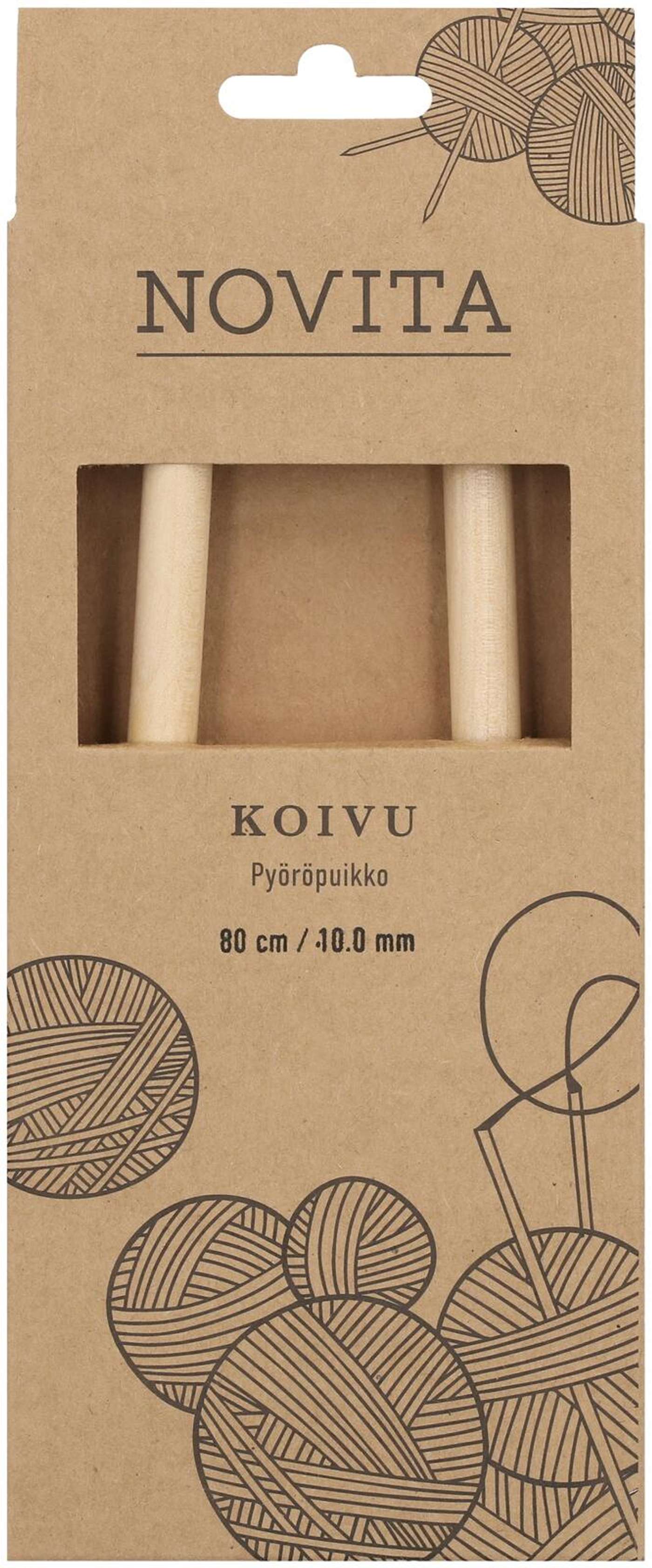 Novita Палочка круглая березовая 80см - 10мм