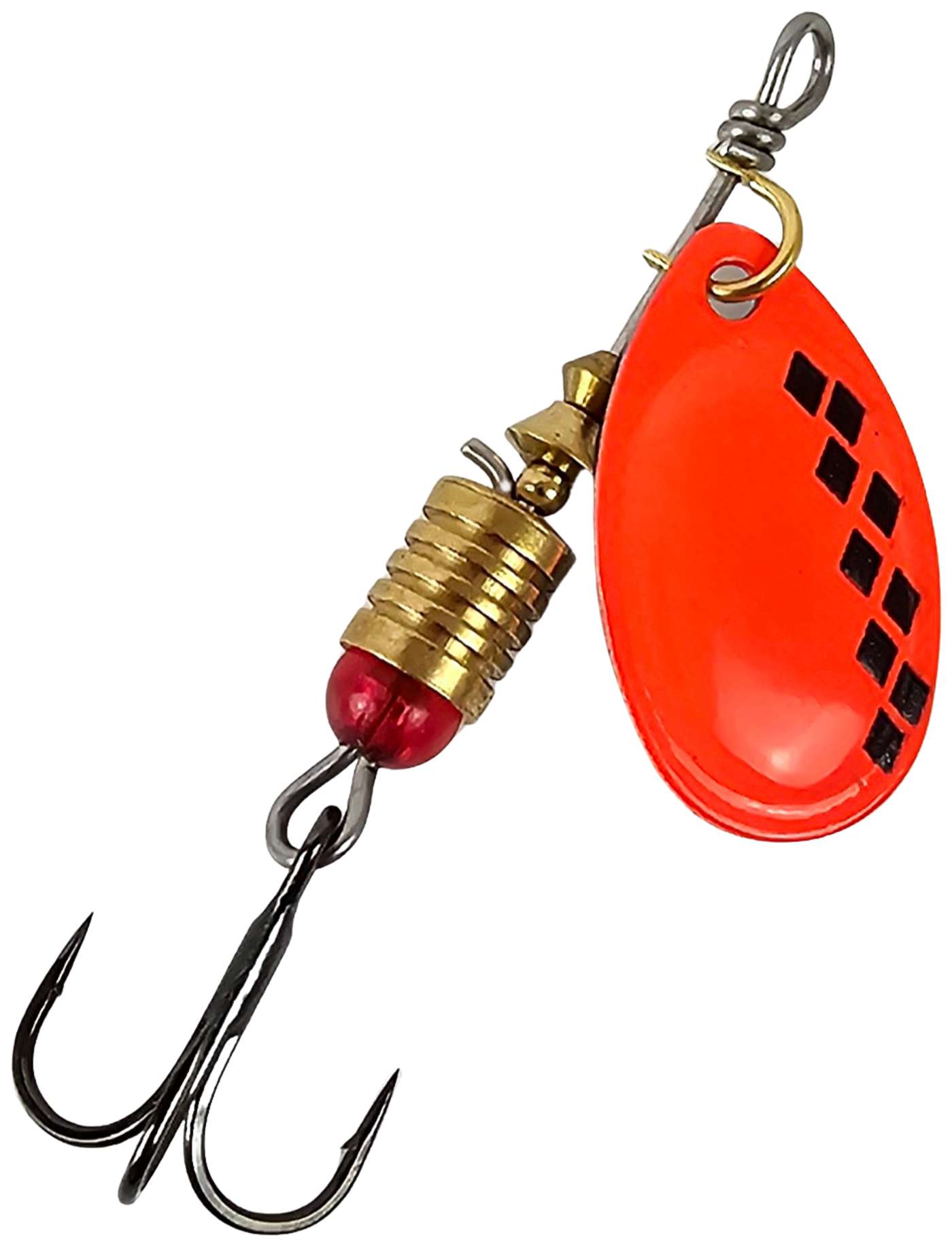 JASU Lure 8g Super Spinner Черный / Оранжевый