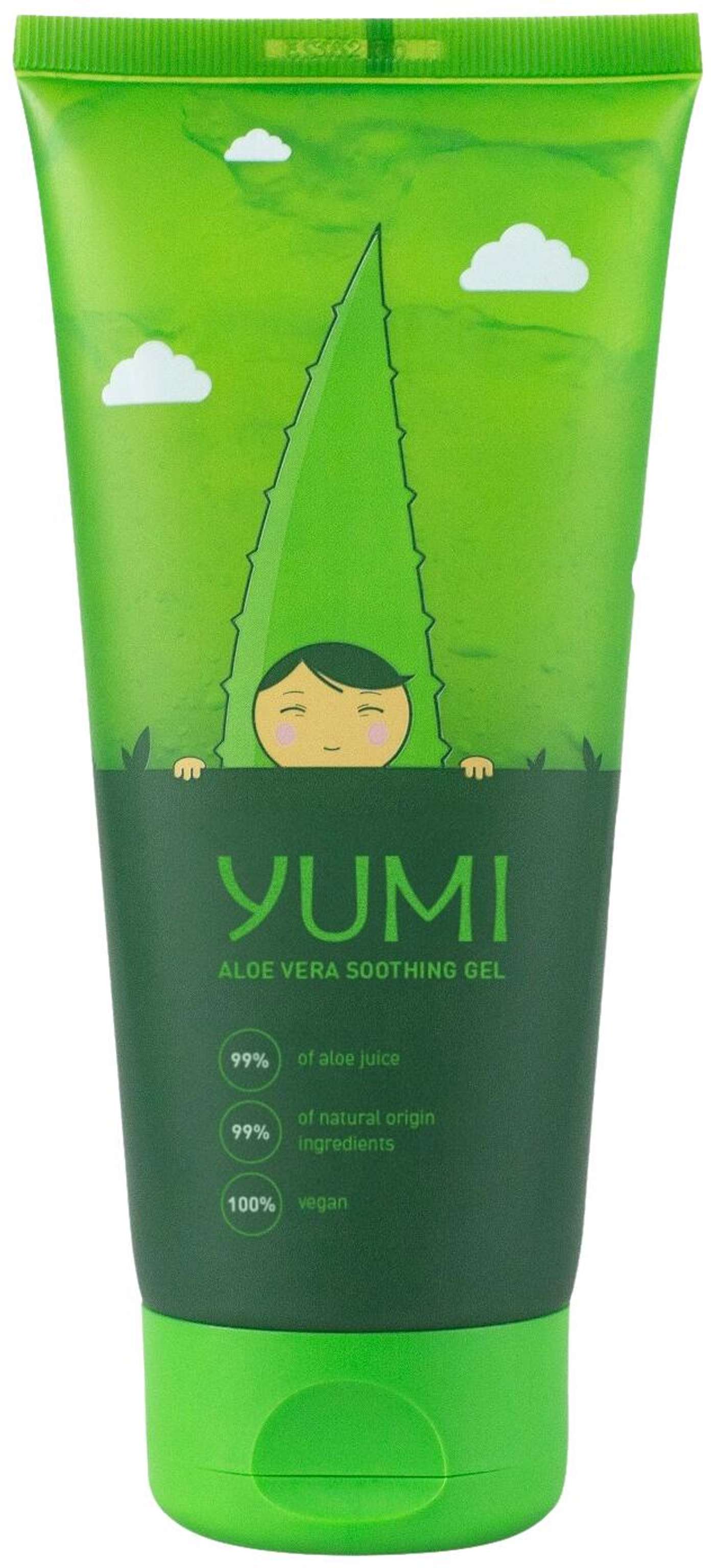 Yumi 99% гель алоэ вера для тела, лица и волос 200 мл