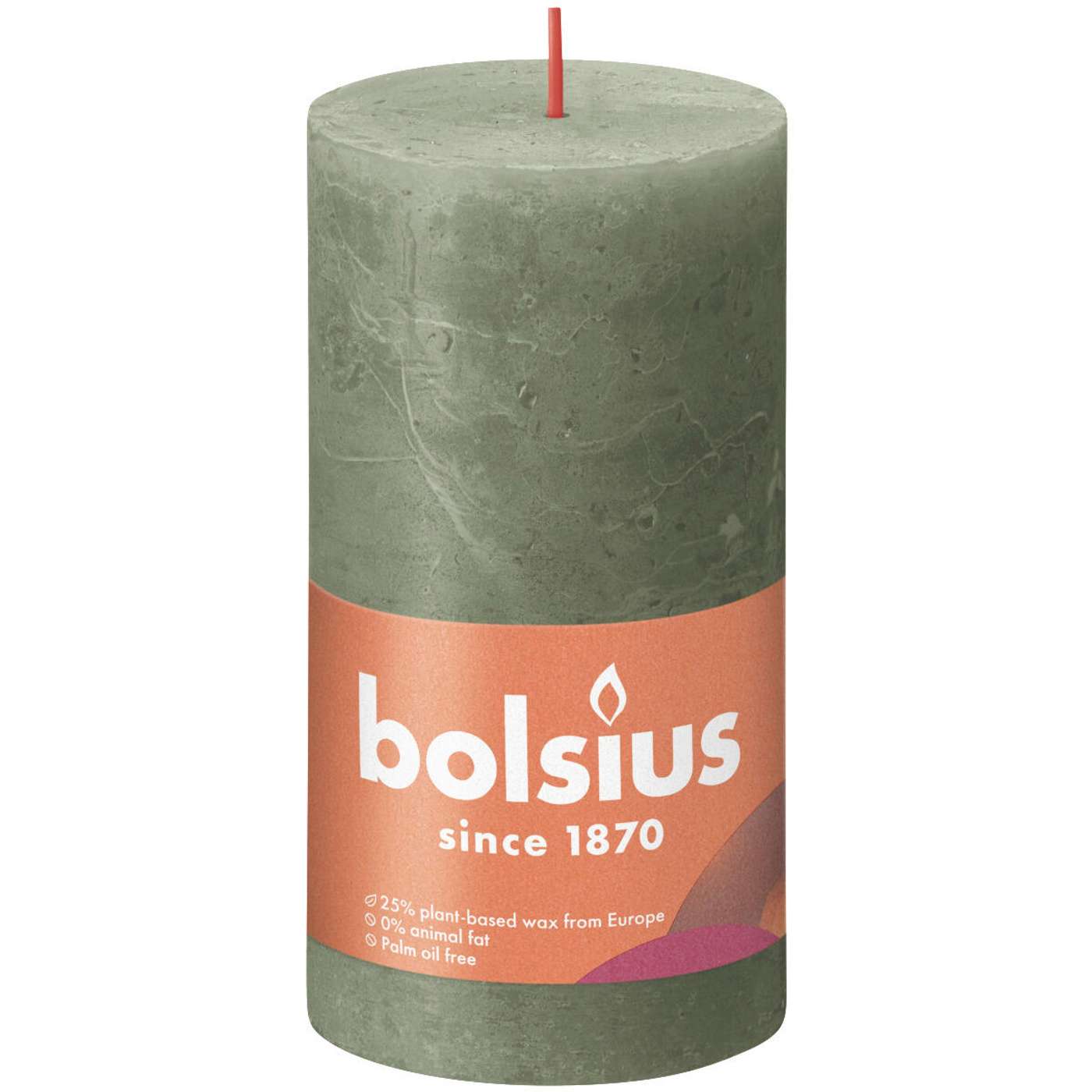 Bolsius RUSTIIKKI PK 130 / 68 Оливки свежие (цвет Свежая оливка)