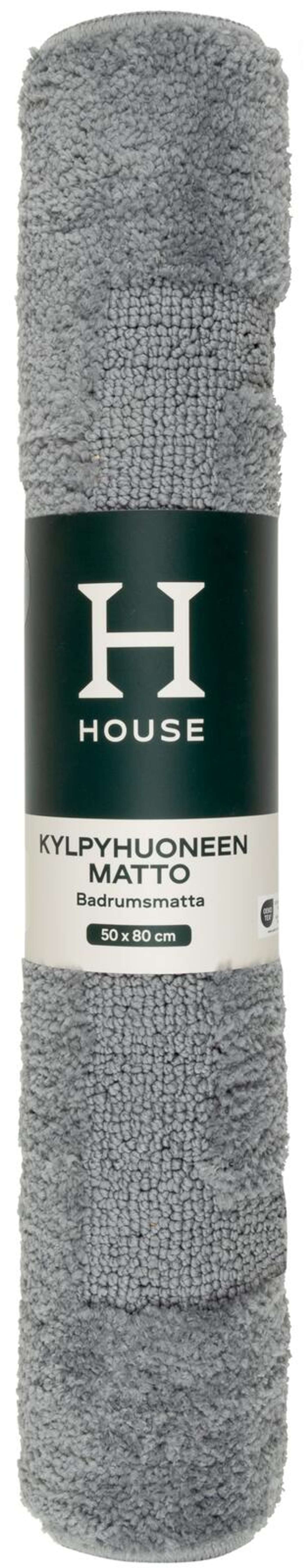 Коврик для ванной комнаты House Bea 50x80 см, серый (цвет серый)