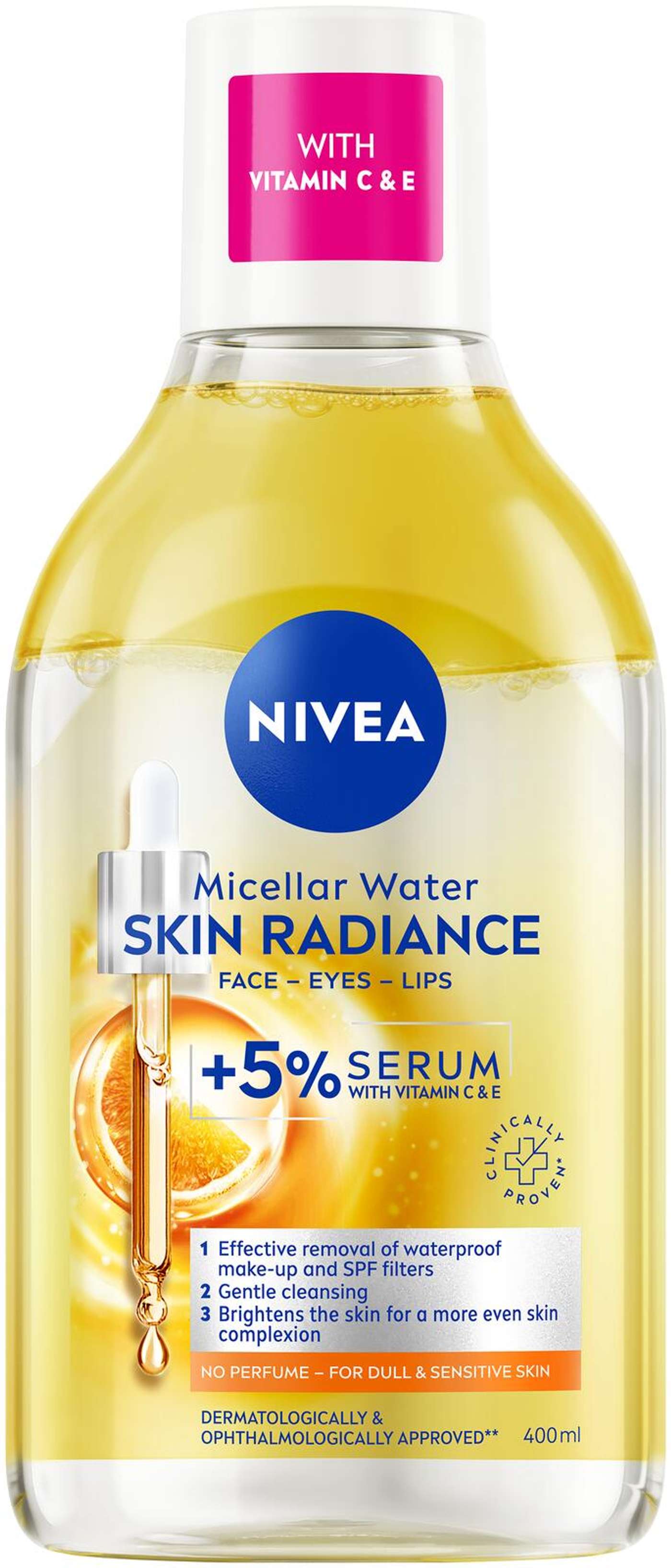 NIVEA 400ml Skin Glow Micellar Water мицеллярная вода