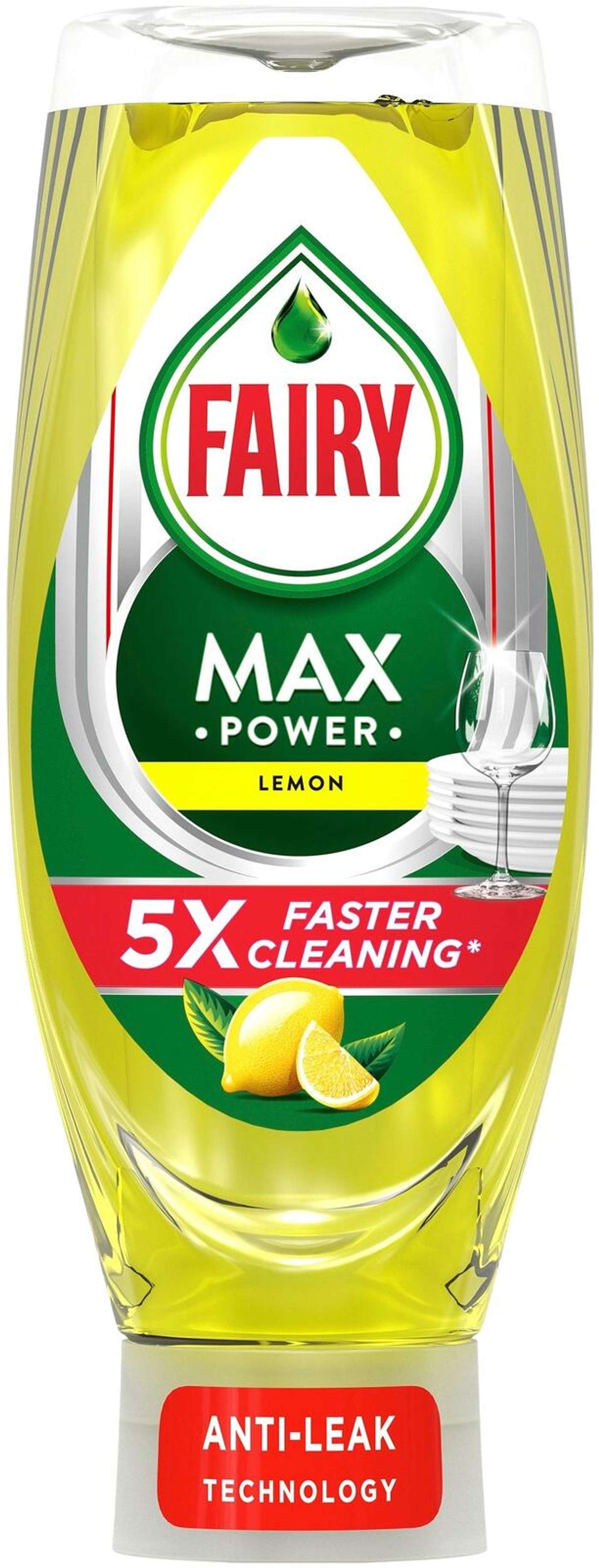 Средство для мытья посуды Fairy Max Power Lemon 660мл