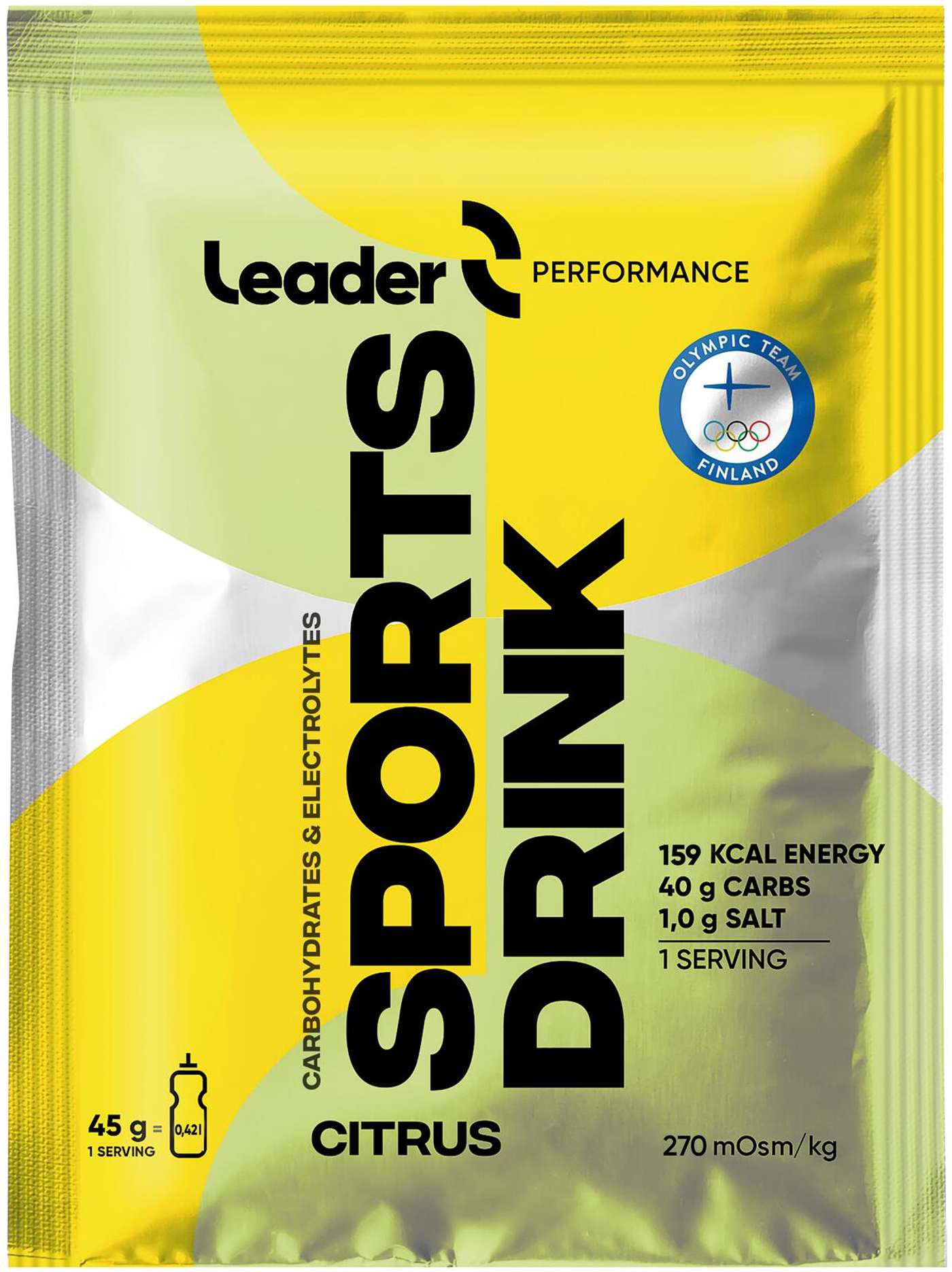 Спортивный напиток Leader Performance Sports Drink порошок со вкусом цитрусовых 45 г