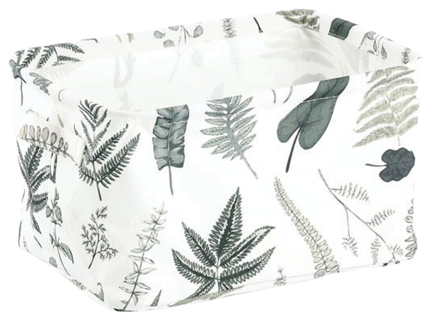 Корзина для хранения Zeller Leaf 28x21x16 см (цвет белый / зеленый)