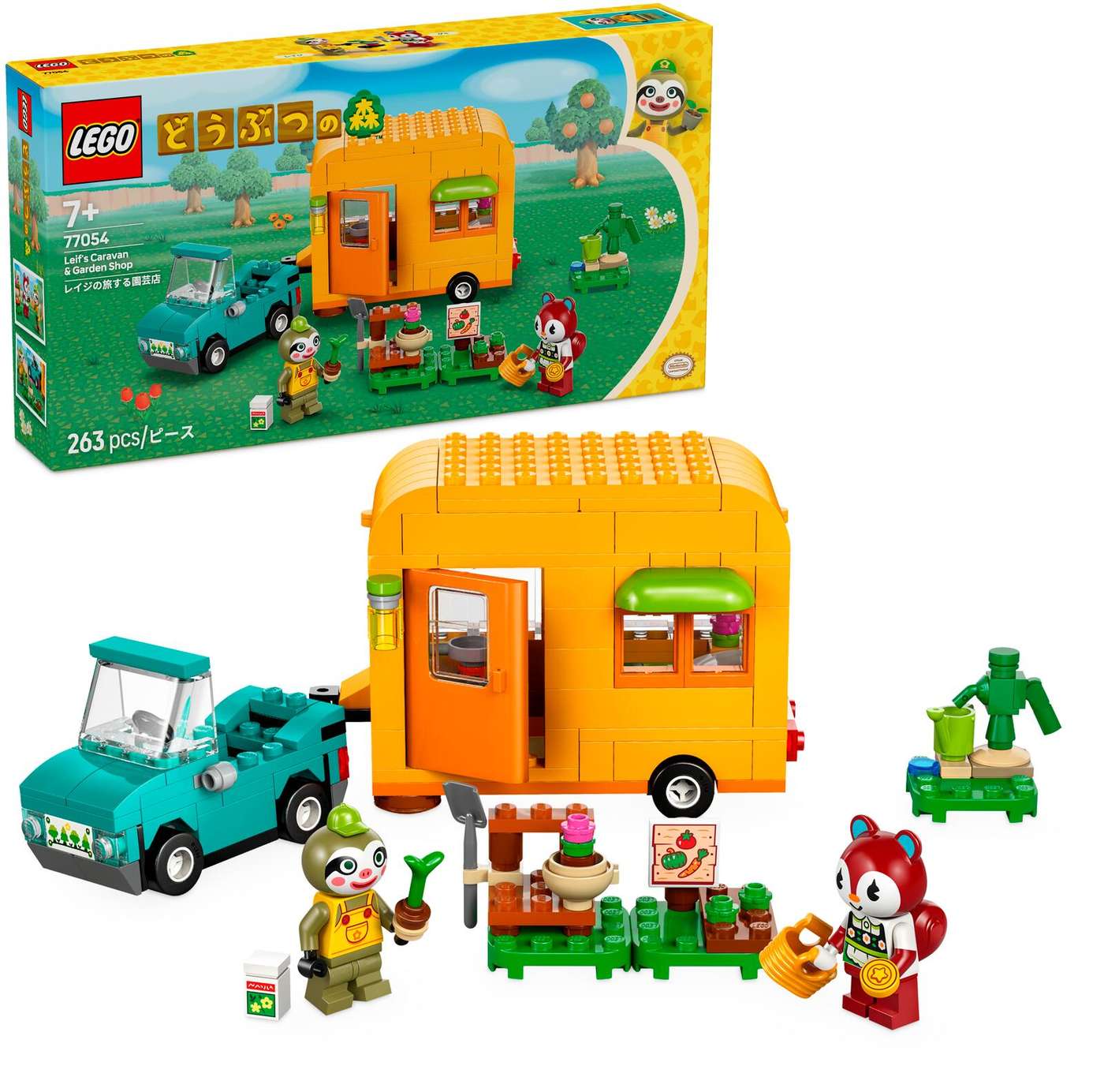 LEGO® Animal Crossing 77054 Лейф, караван и садовый магазин