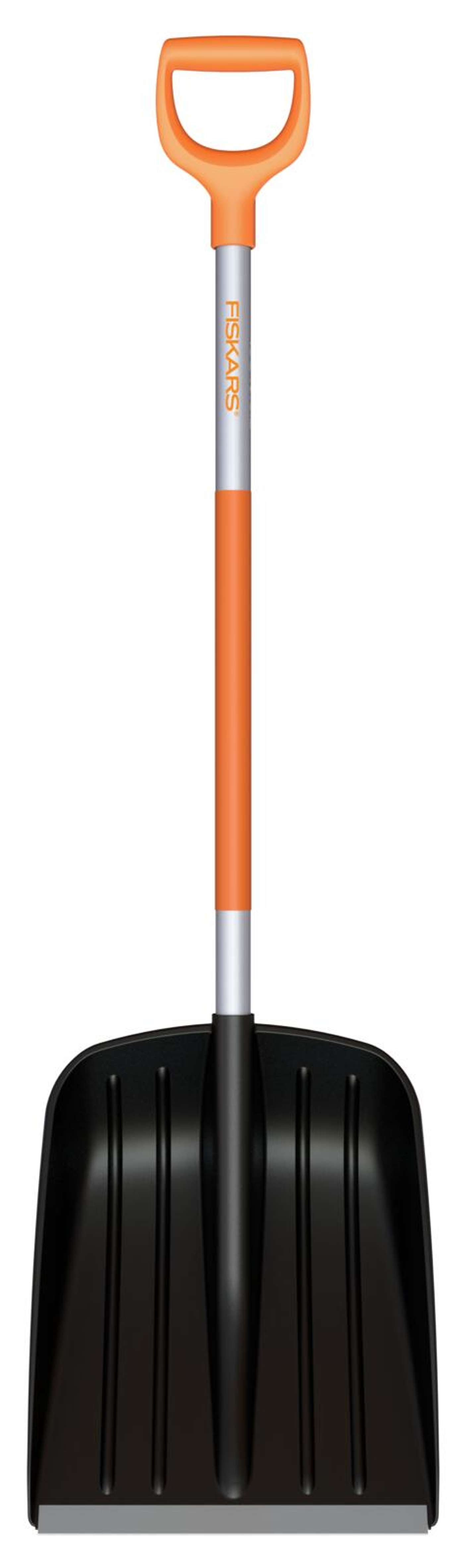 Лопата для снега Fiskars Plus черная (цвет черный / алюминий)