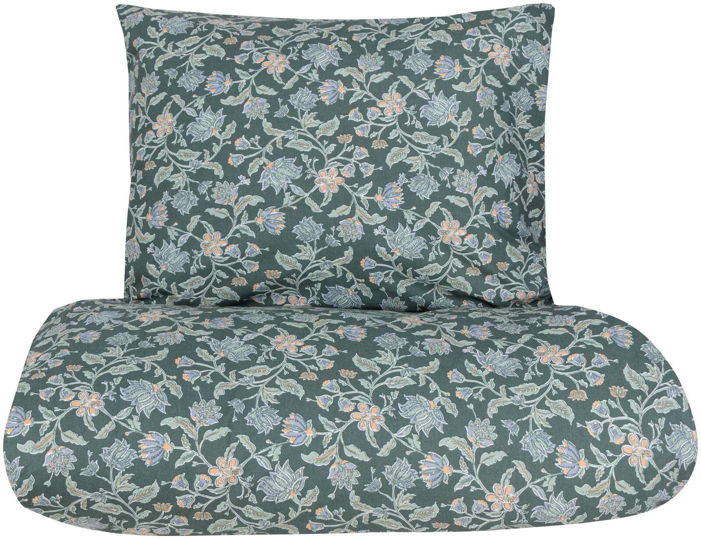Комплект простыней Ofelia из атласа House 150 x 210 + 55 x 65 см зеленый (цвет зеленый)