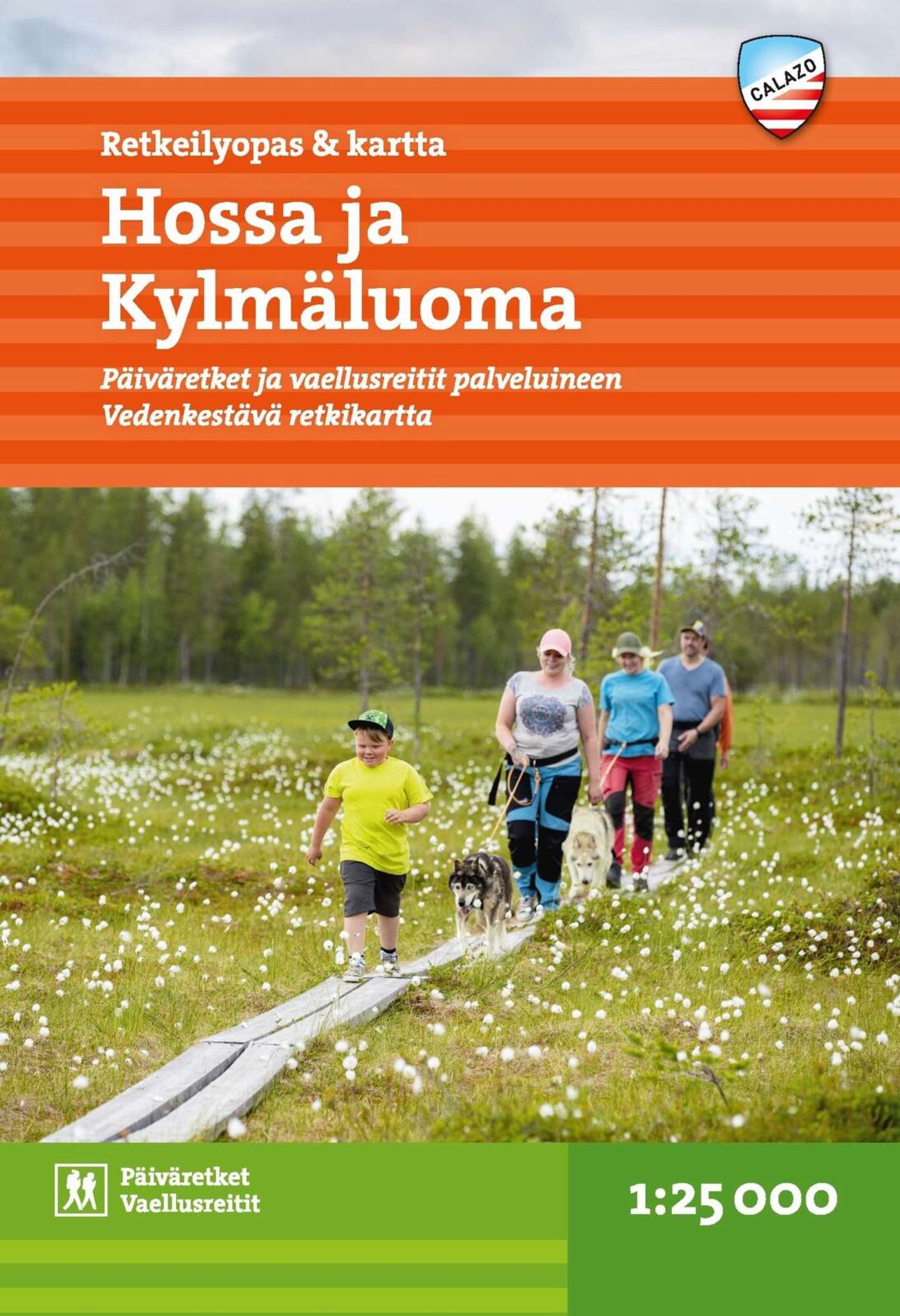 Сирвиё, Хосса и Кюлмаулоа - туристический путеводитель и карта 1: 25. 000 - Однодневные поездки и пешеходные маршруты с услугами