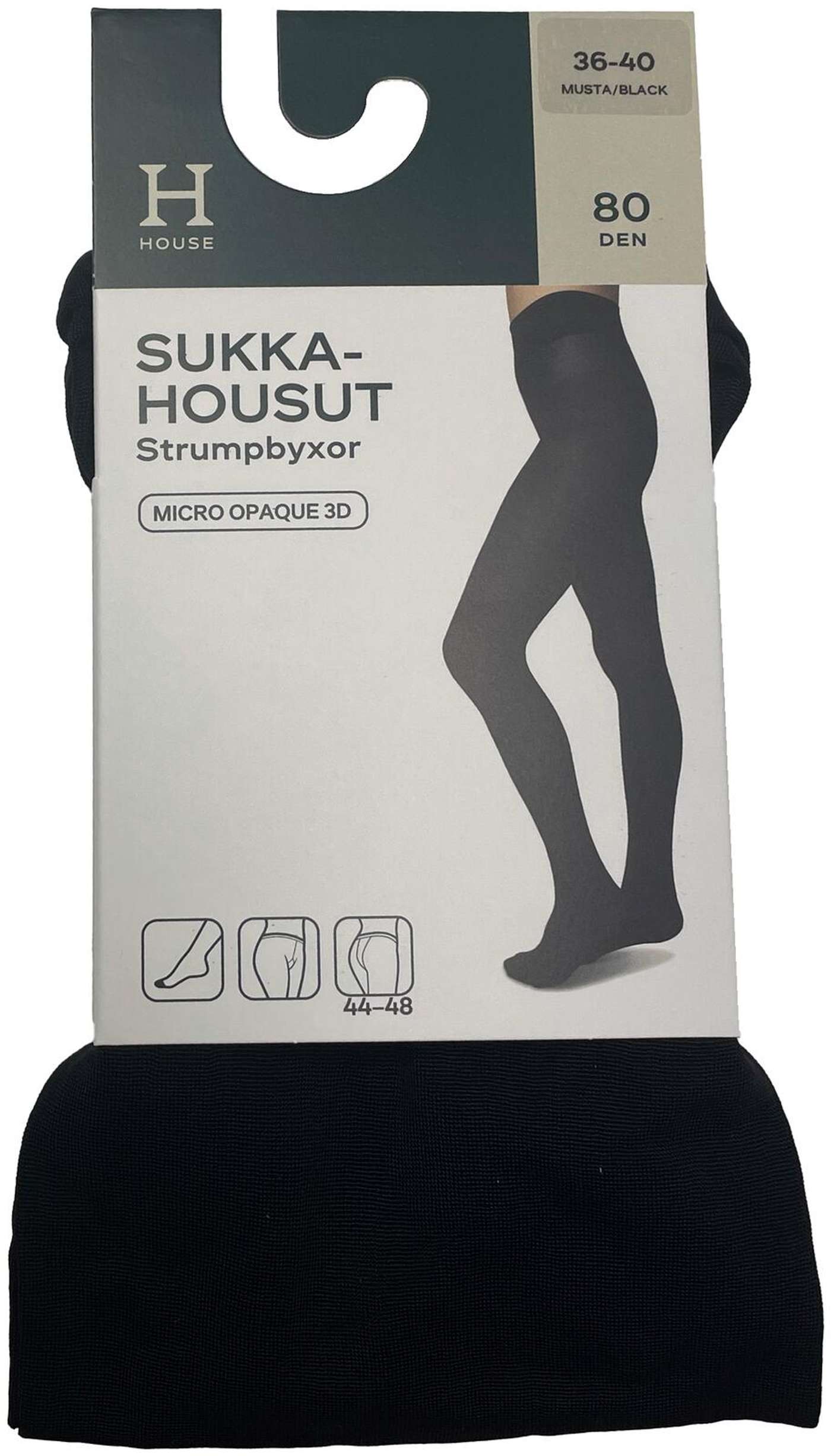 Домашние женские колготки Comfort Opaque 80 ден (размер 36-40, цвет черный)