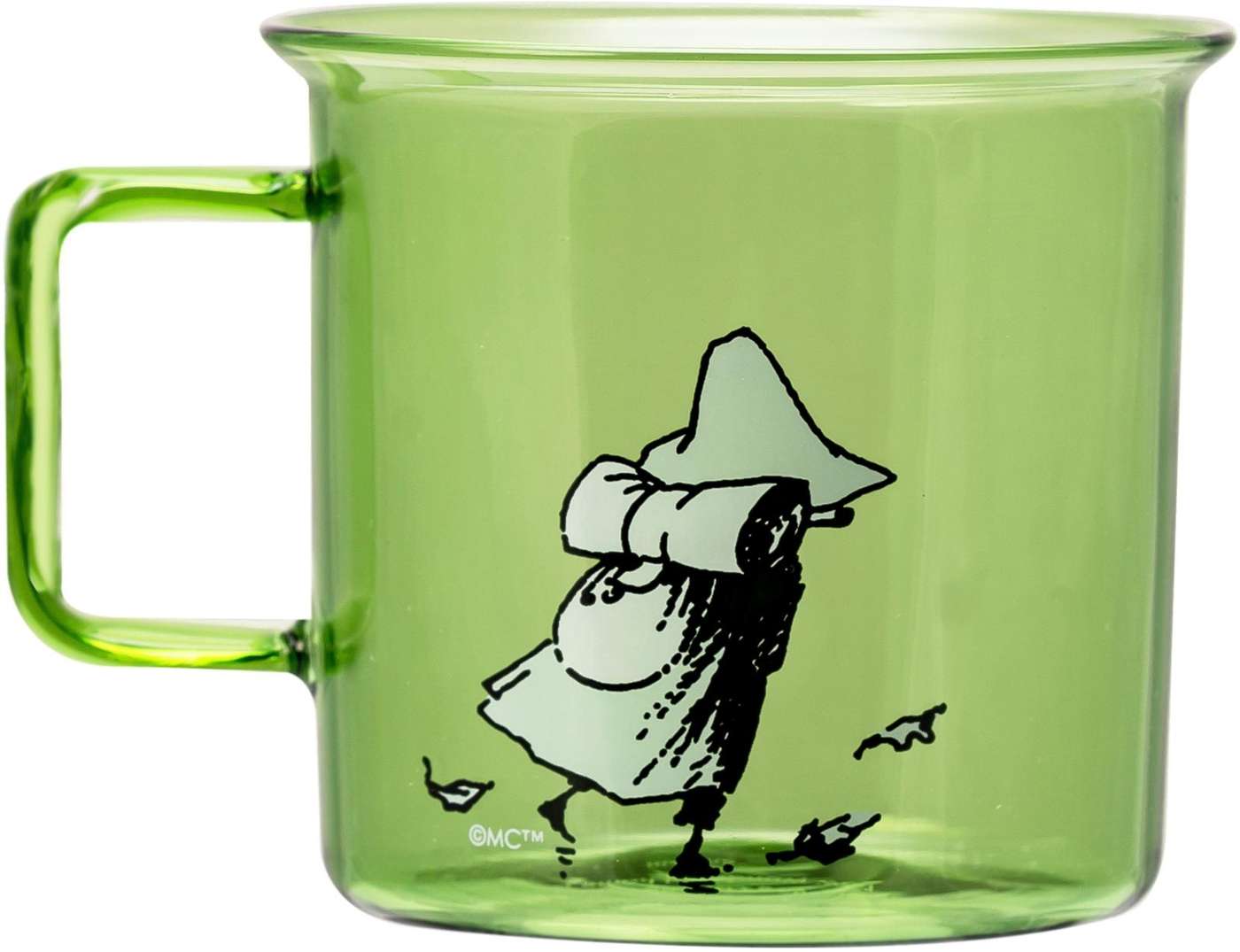 Стеклянная кружка Muurla Moomin Snuff 3, 5 дл (цвет зеленый)