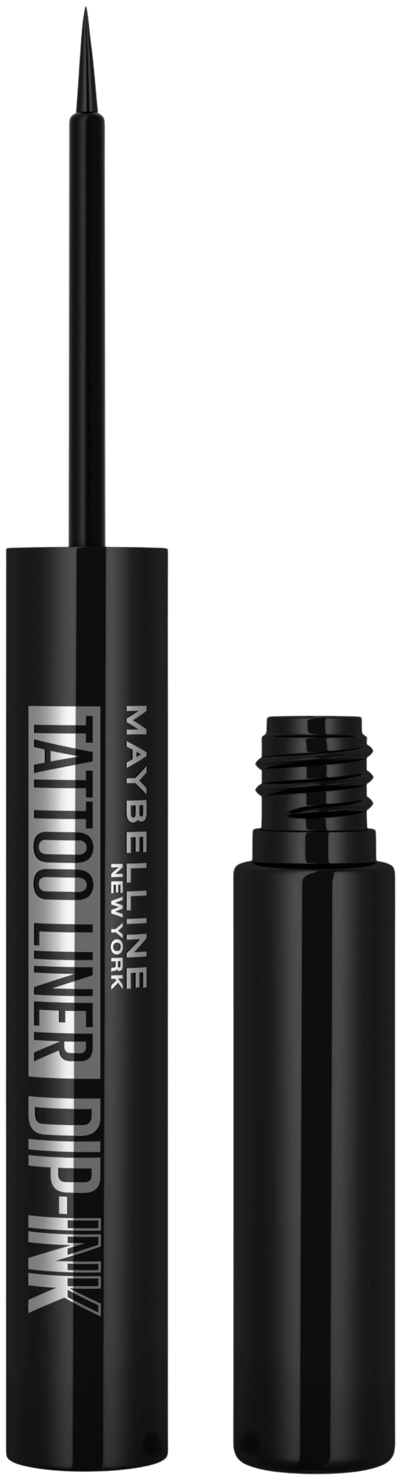 Жидкая подводка для татуировок Maybelline New York Dip-Ink Color 100 Black Track 3, 5 мл (цвет Черный трек)