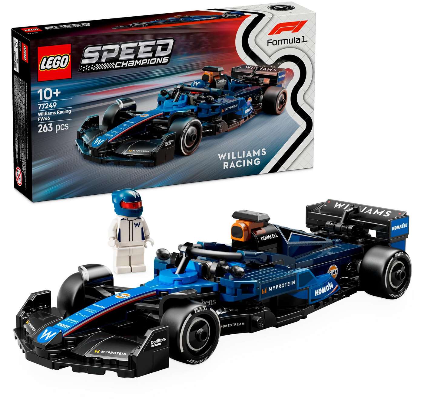 LEGO® Speed ​​​​Champions Williams Racing FW46 Гоночный автомобиль F1® 77249
