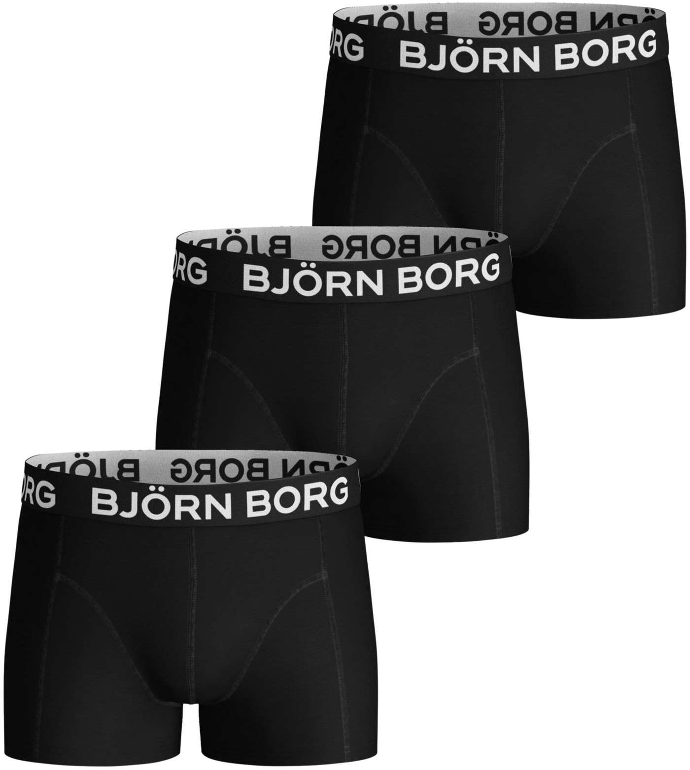 Детские боксеры Björn Borg 10004218 3 шт (размер 122-128, цвет Черная красавица)