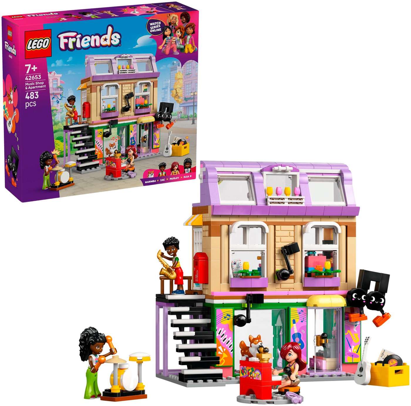 LEGO® Friends 42653 Музыкальный магазин и квартира
