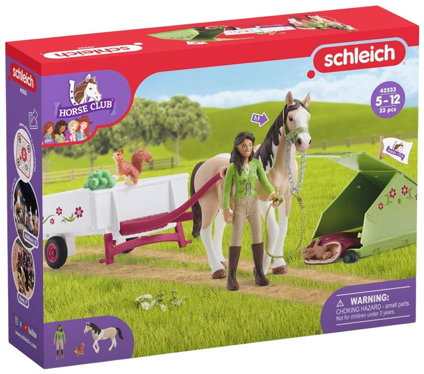 КОННЫЙ КЛУБ Schleich, Тур в палатке Сары
