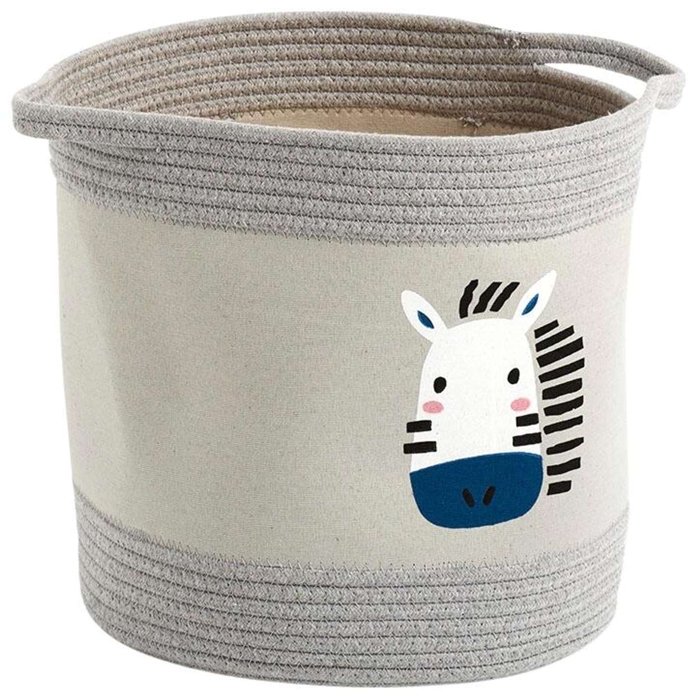 Корзина для хранения Zeller Zebra Ø 30 x 30 см (цвет серый)