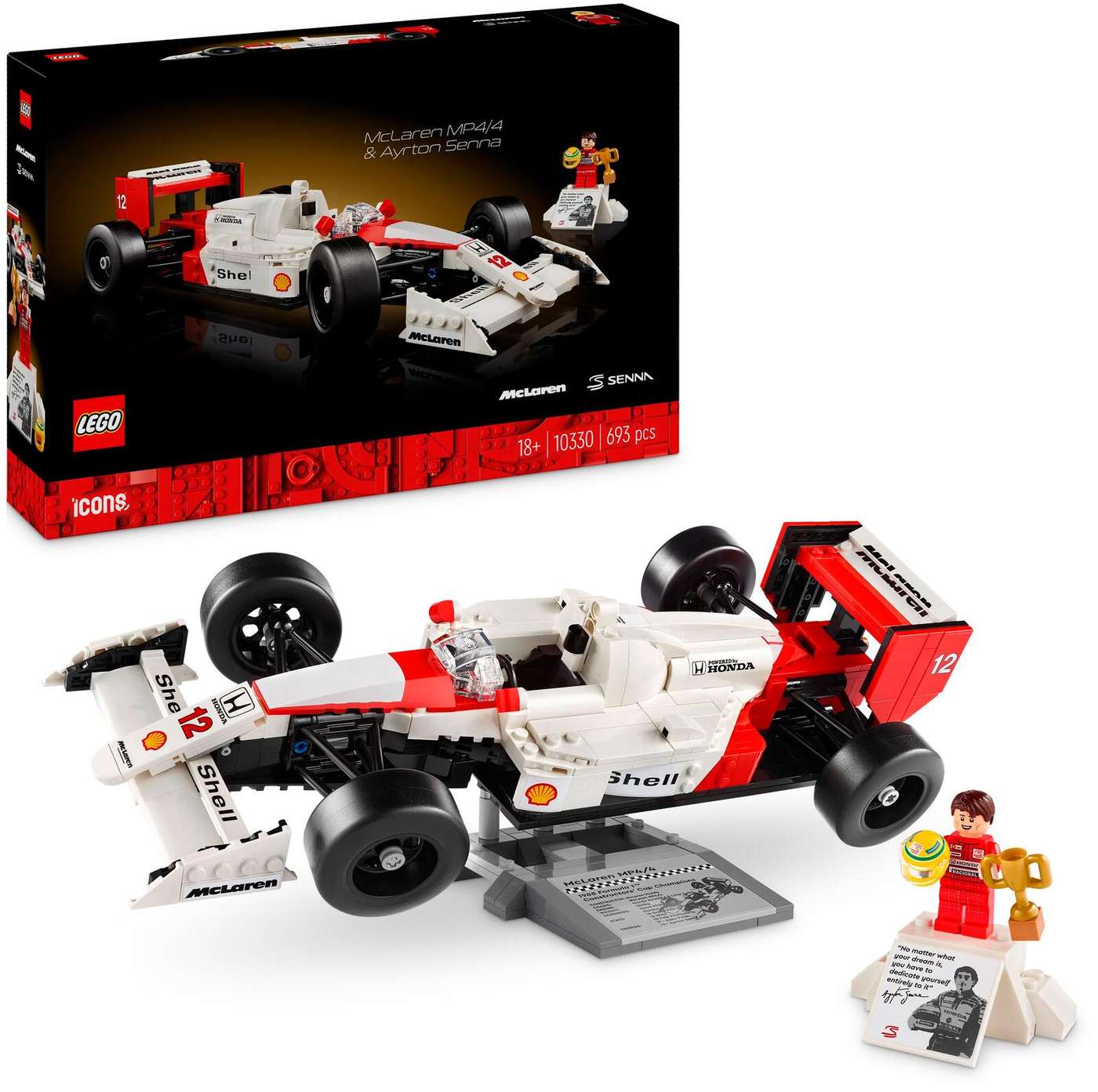 LEGO® Icons 10330 McLaren MP4 / 4 и Айртон Сенна