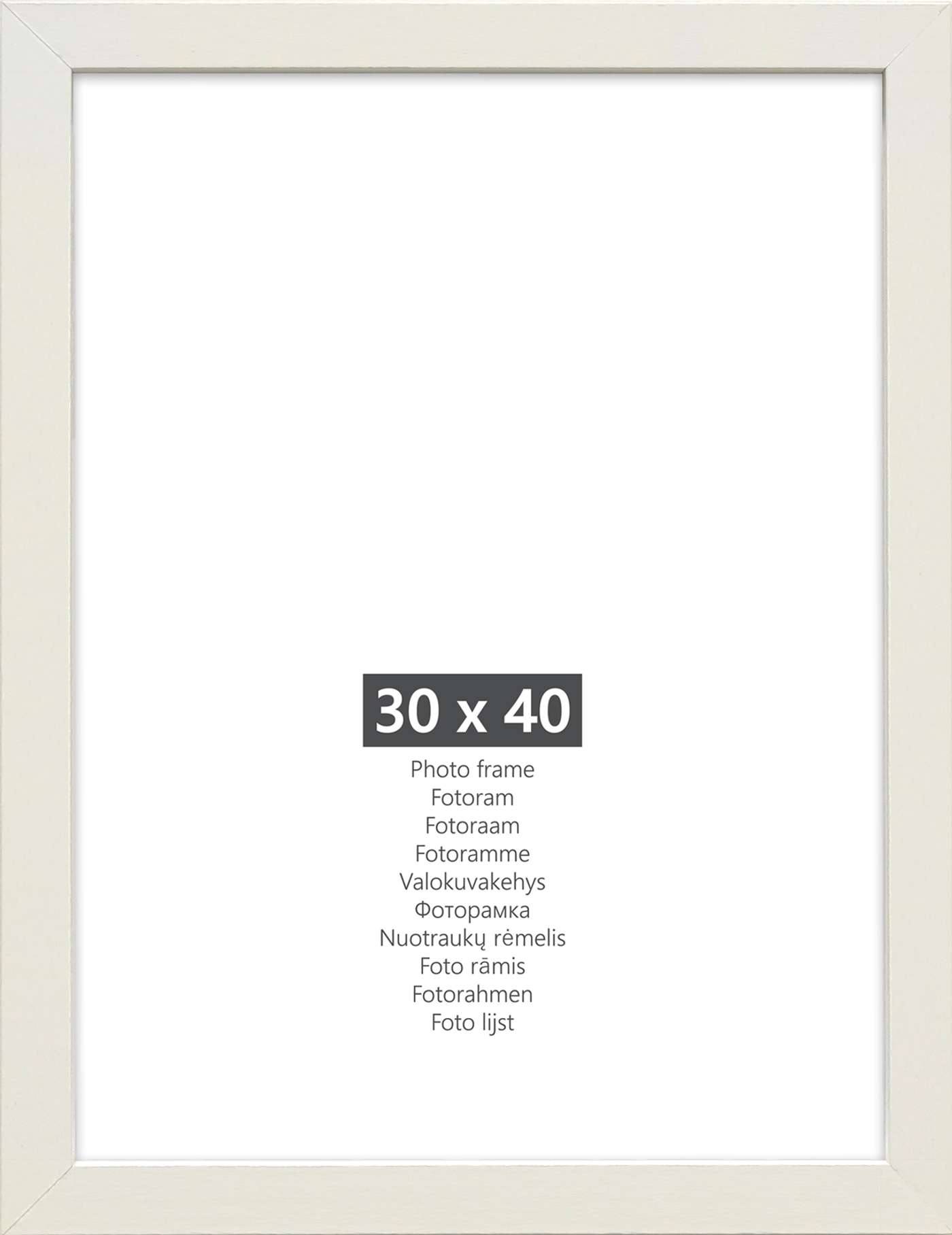 Рамка Art Link Нина 30 х 40 см белая (цвет белый)
