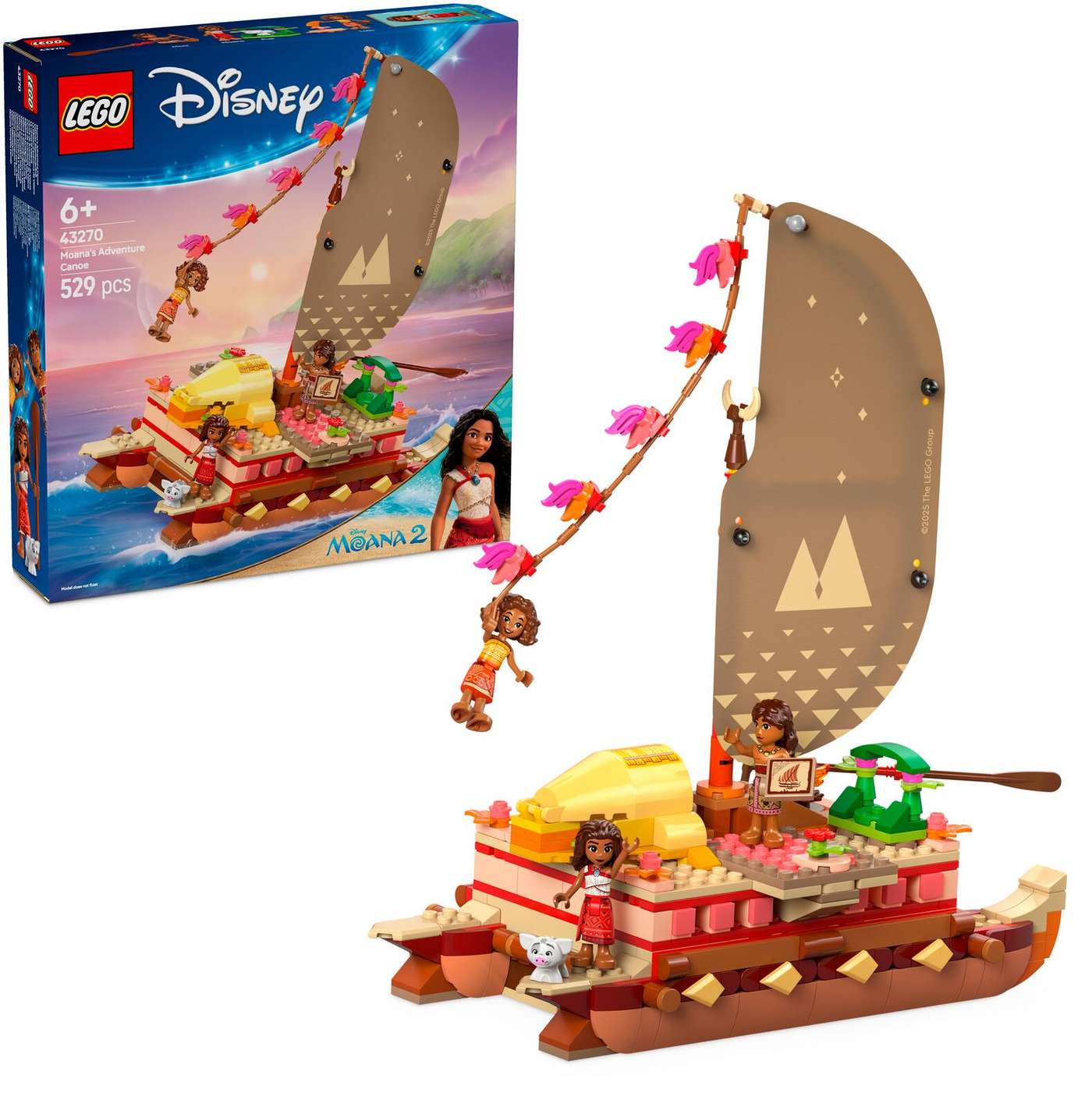 LEGO® Disney Princess 43270 Каноэ «Приключения Моаны»