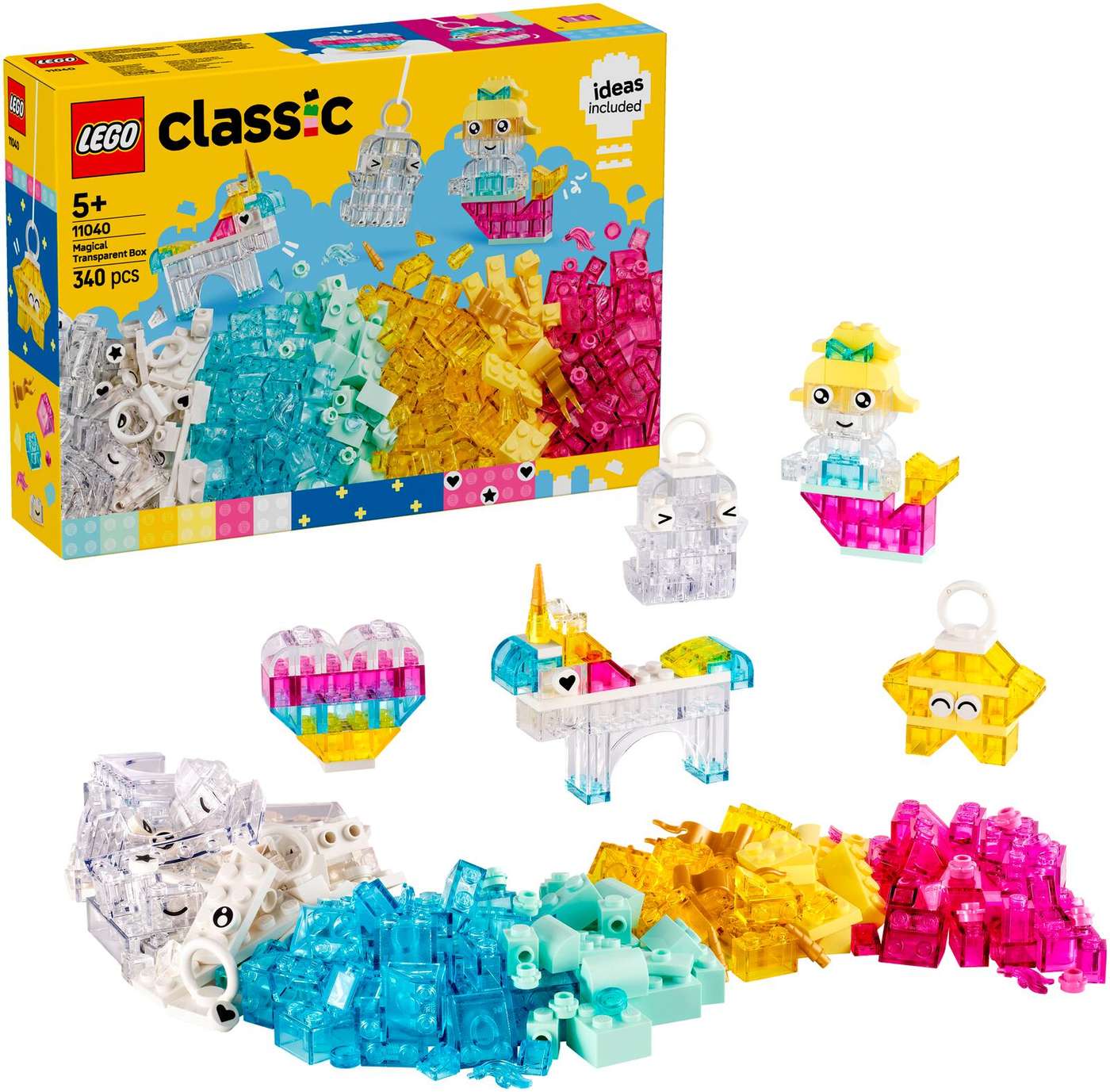 Волшебная коробка из прозрачных кубиков LEGO® Classic (11040)