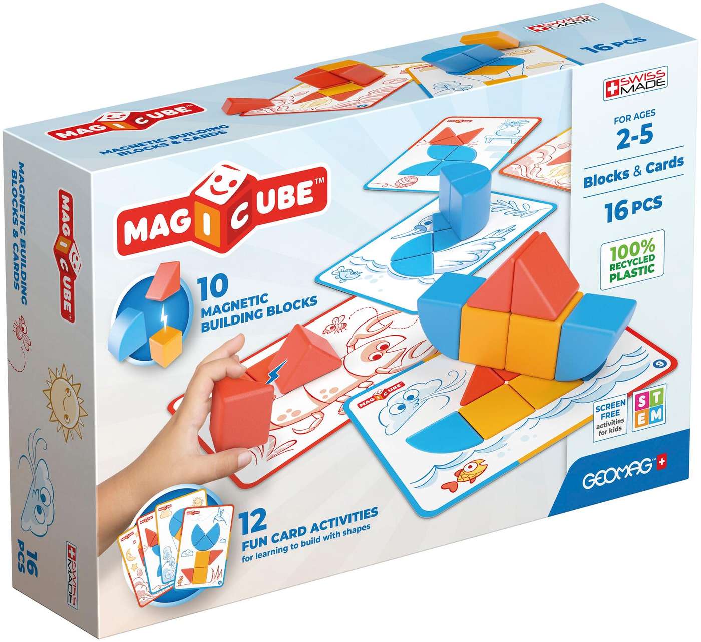 Geomag Magicube Переработанные блоки и карты 16