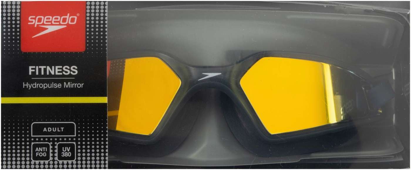 Очки для плавания Speedo Hydropulse Mirror (цвет Темно-синий / оксидно-серый / синий)