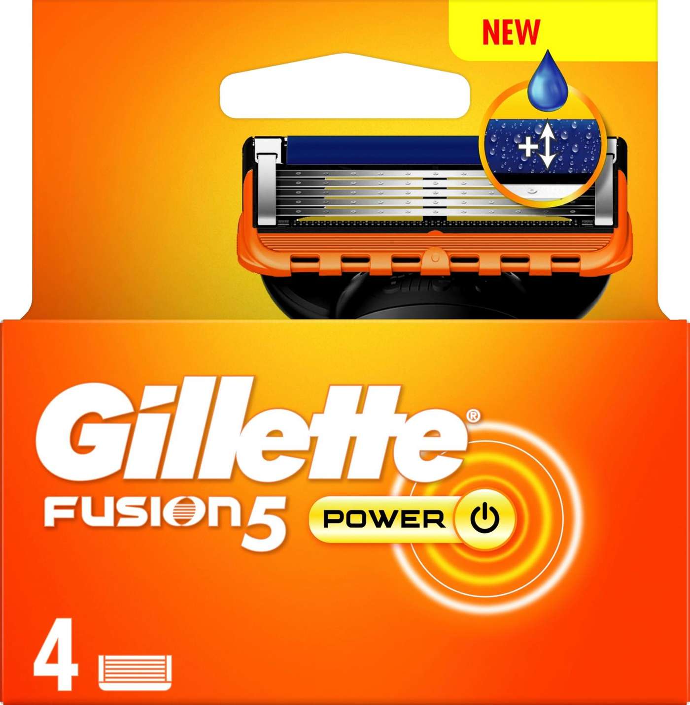 Лезвие Gillette Fusion5 Power, 4 шт.