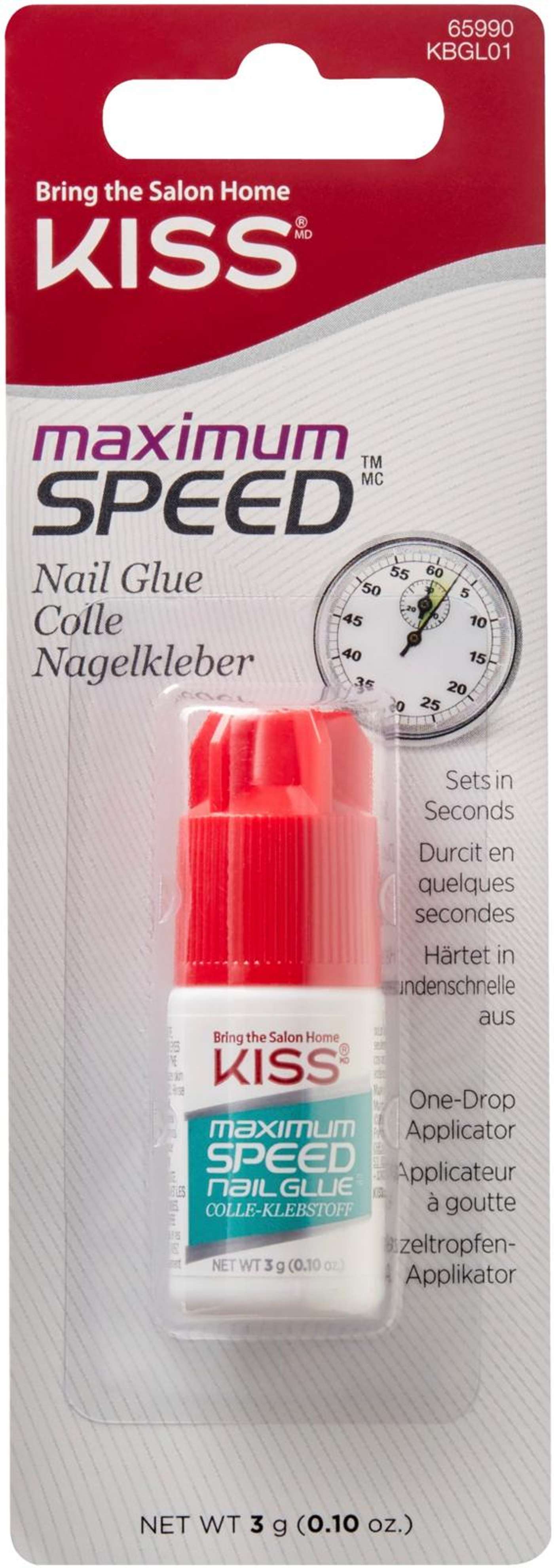 Клей для ногтей Kiss Maximum Speed ​​Nail Glue 3г