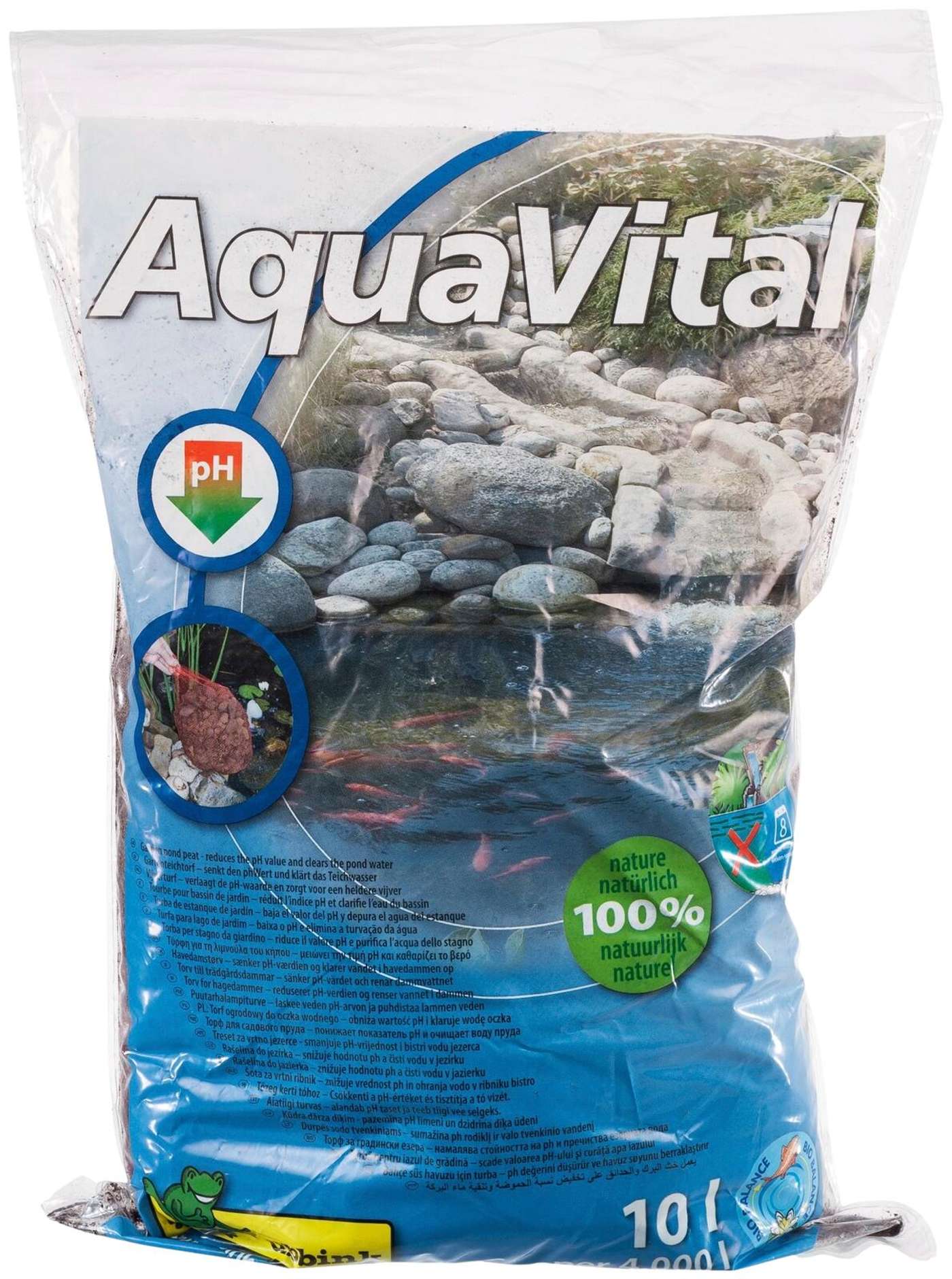 Торф прудовой 10 л AquaVital
