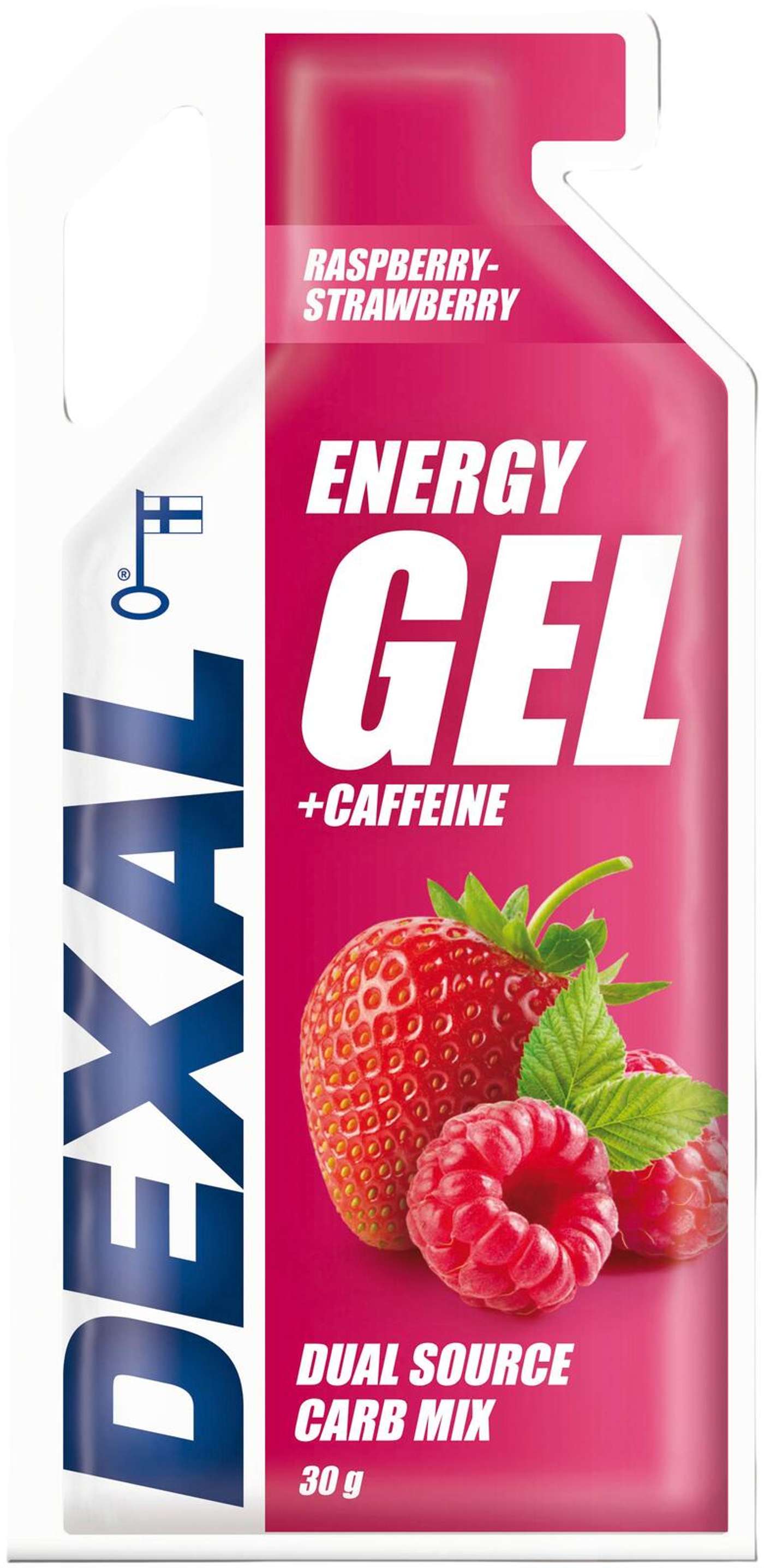 Гель Dexal Energy малина-клубника + кофеин 30г